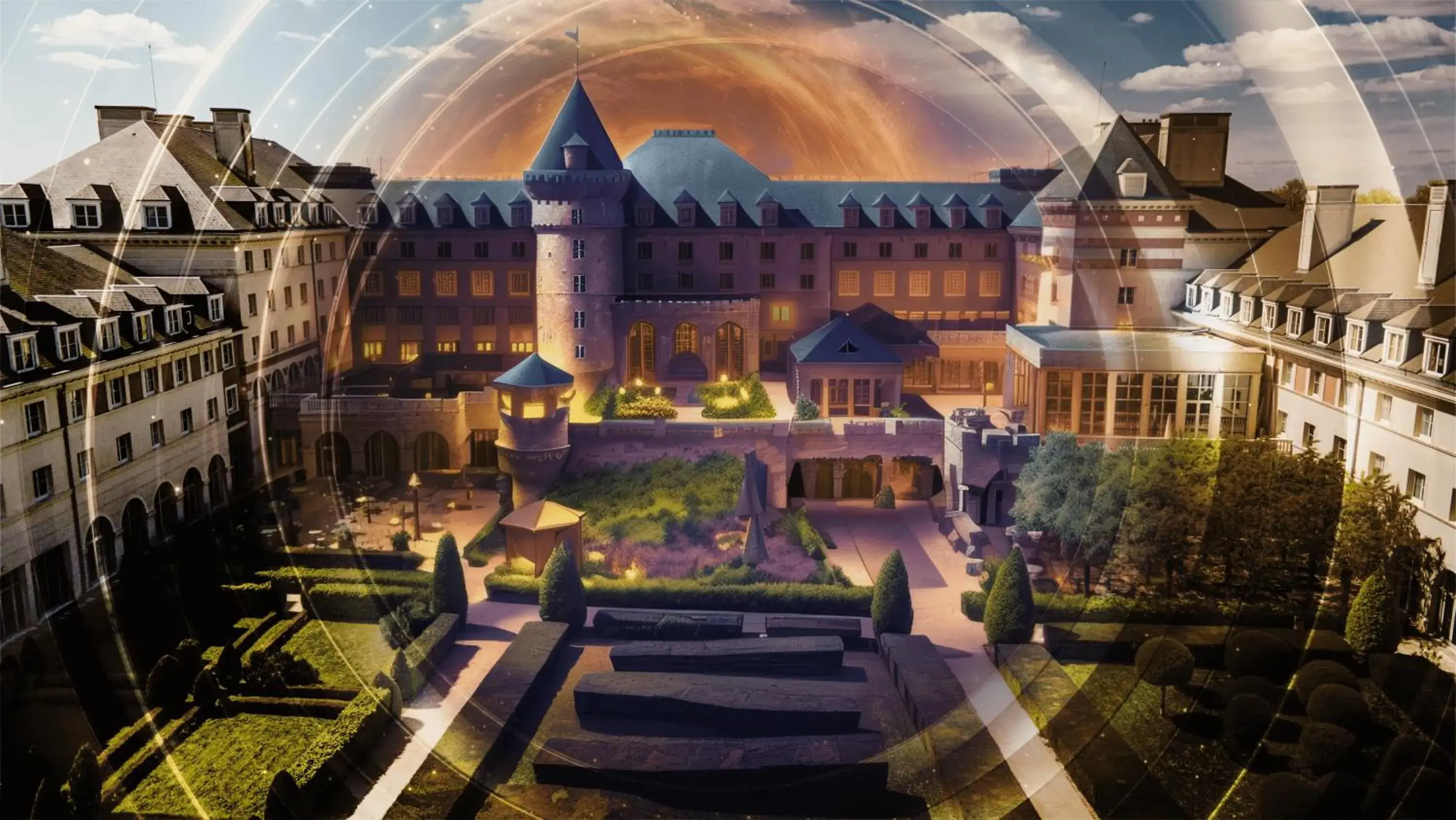 Property building in Dream Castle Hotel Marne La Vallee Property building in Dream Castle Hotel Marne La Vallee