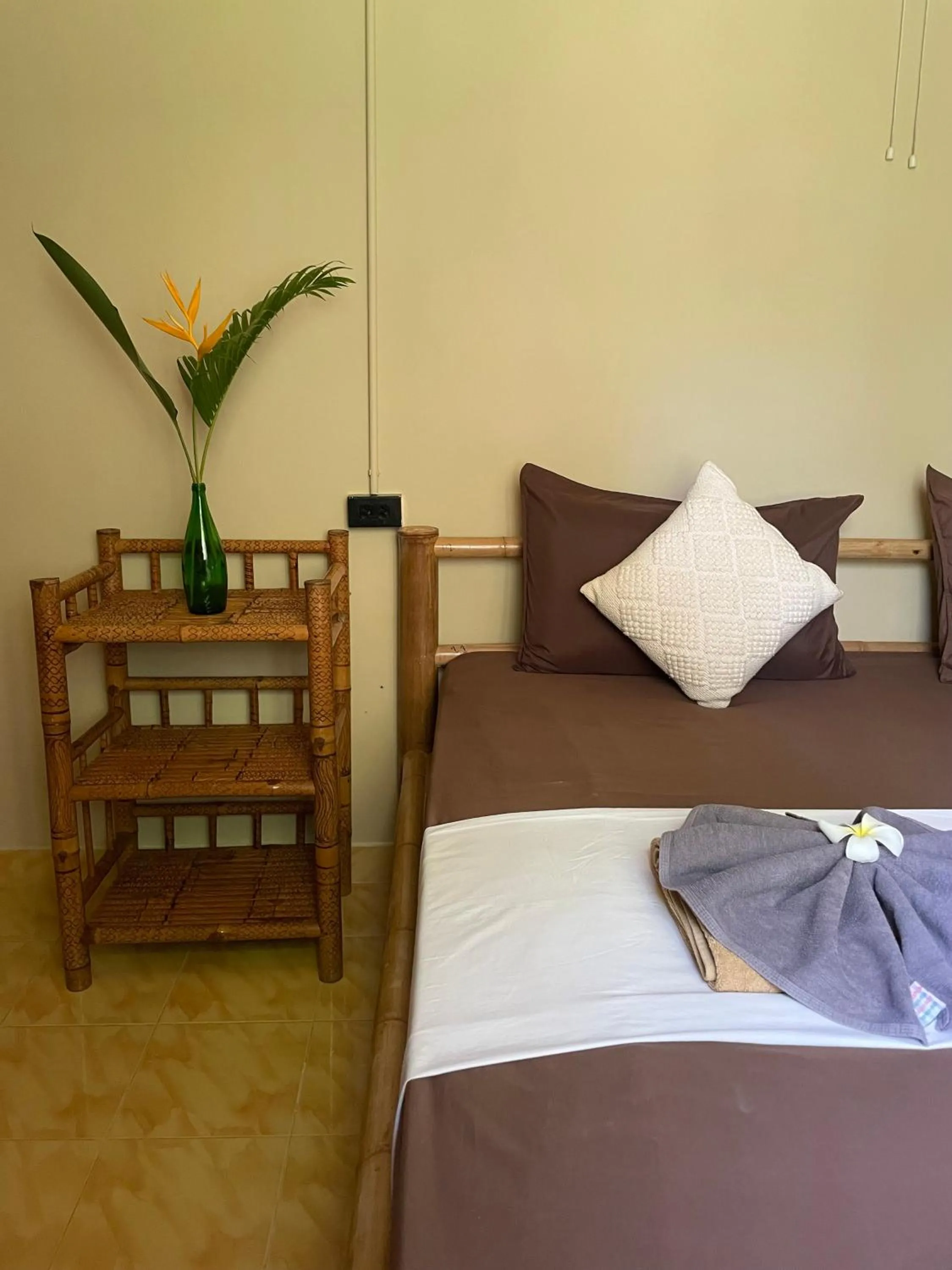 Bed in Mythai Guesthouse