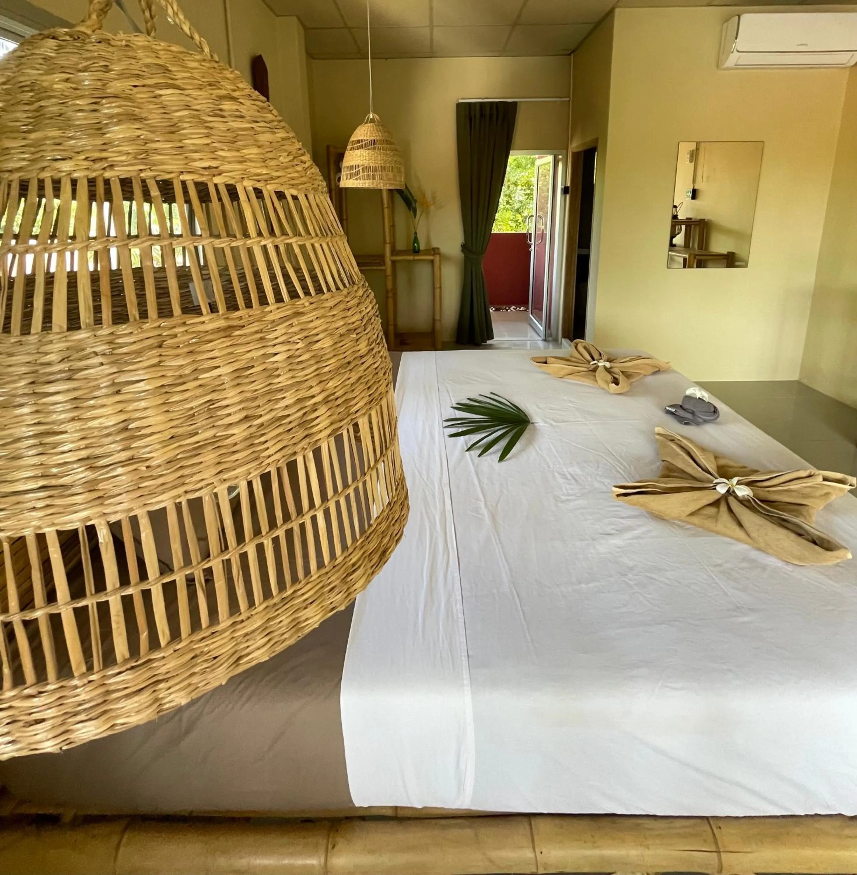 Bed in Mythai Guesthouse