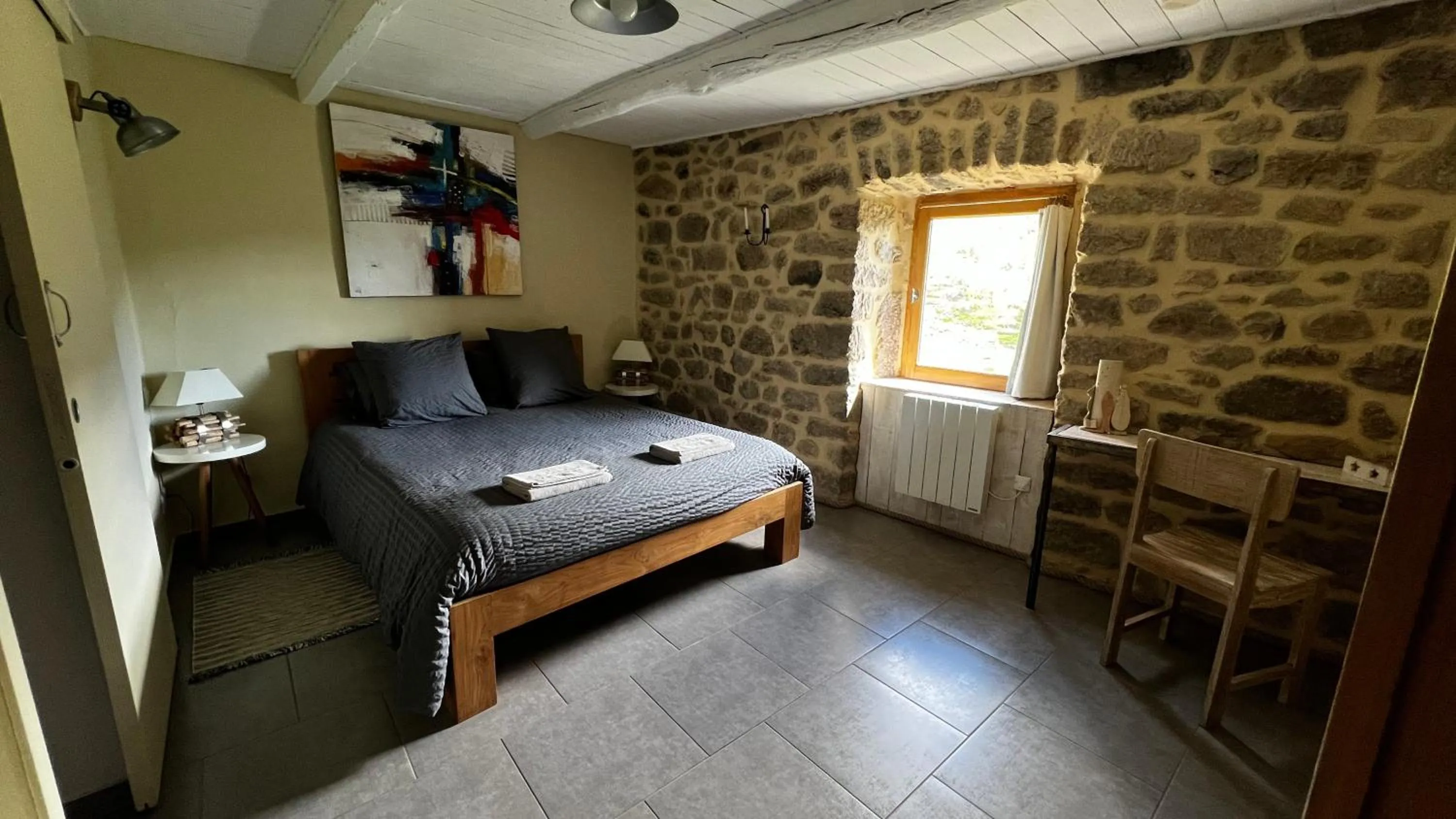 Bedroom, Bed in La Calade Chambres d'Hôtes & Espace Bien-Etre