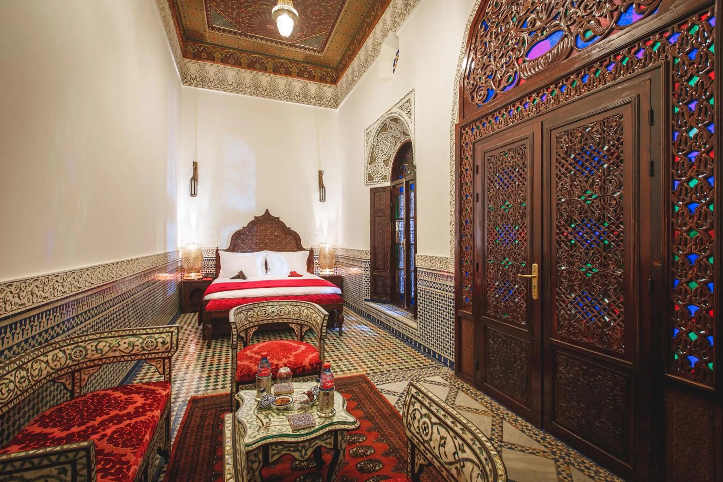 Bedroom, Bed in Riad Fes Maya Suite & Spa