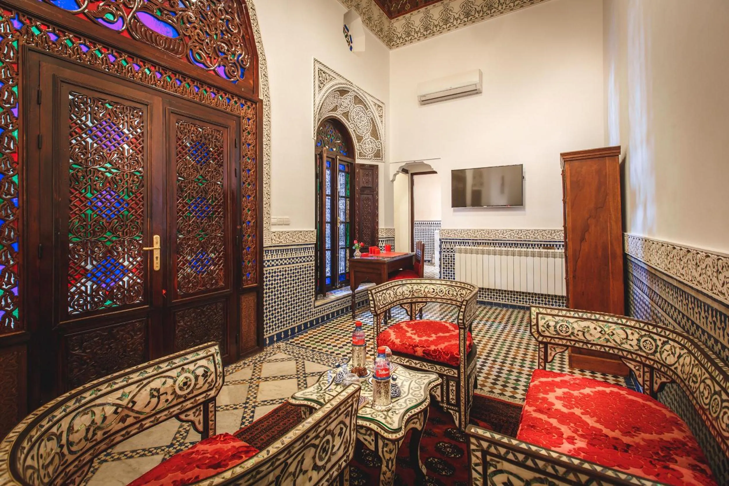 Seating area in Riad Fes Maya Suite & Spa