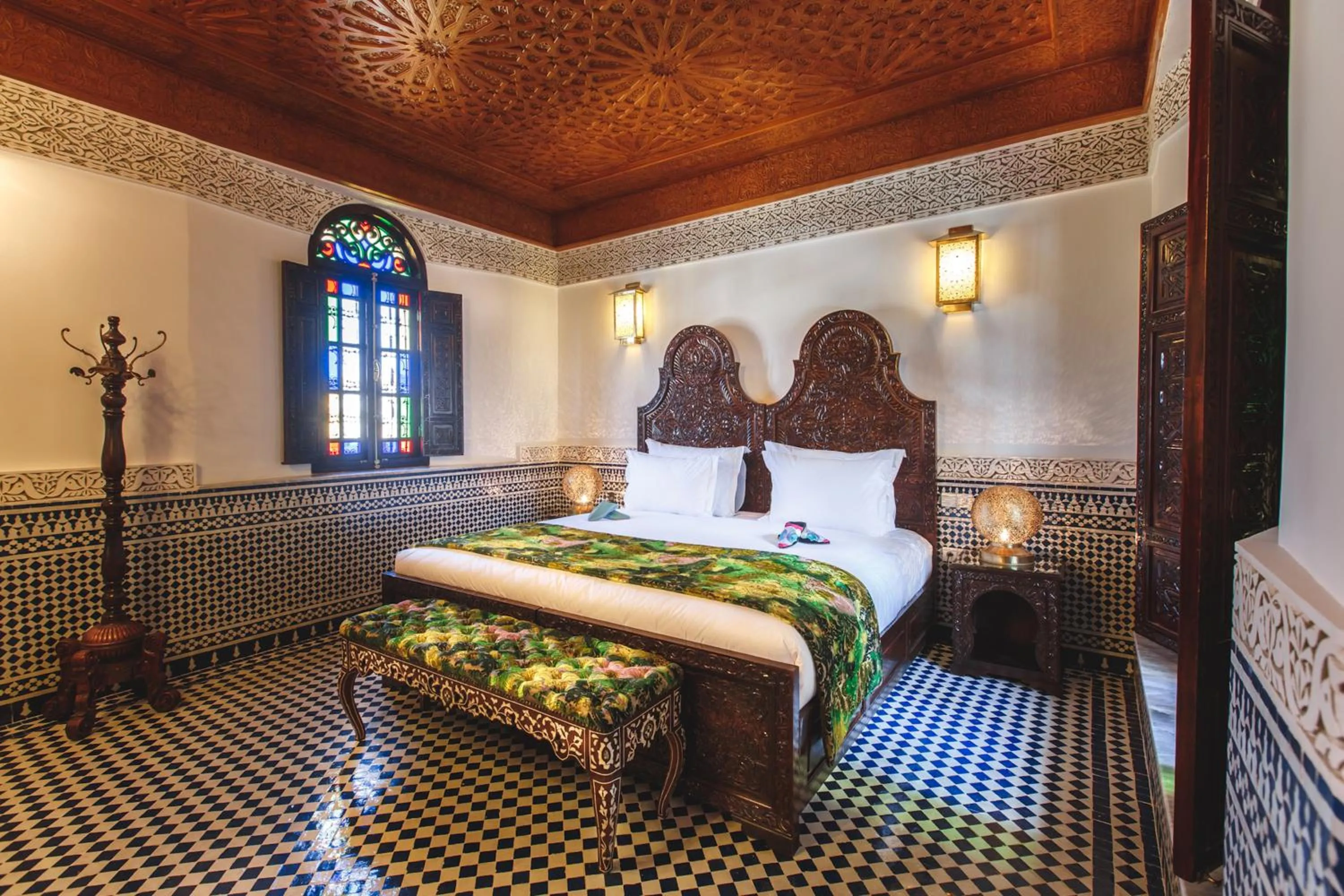 Bedroom, Bed in Riad Fes Maya Suite & Spa