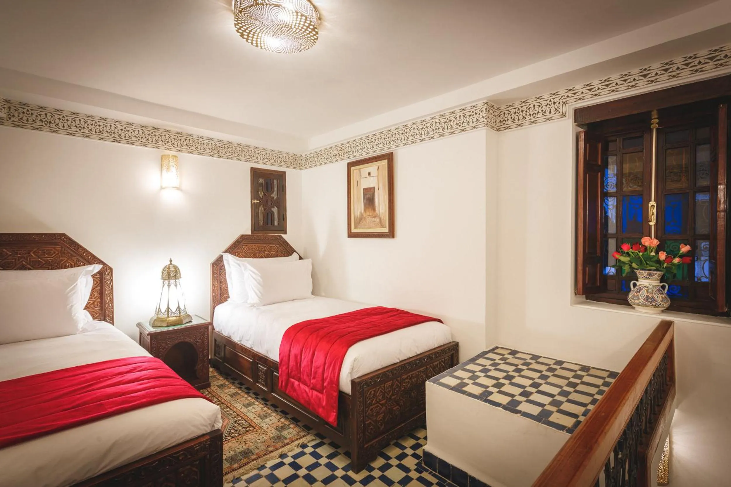 Bed in Riad Fes Maya Suite & Spa