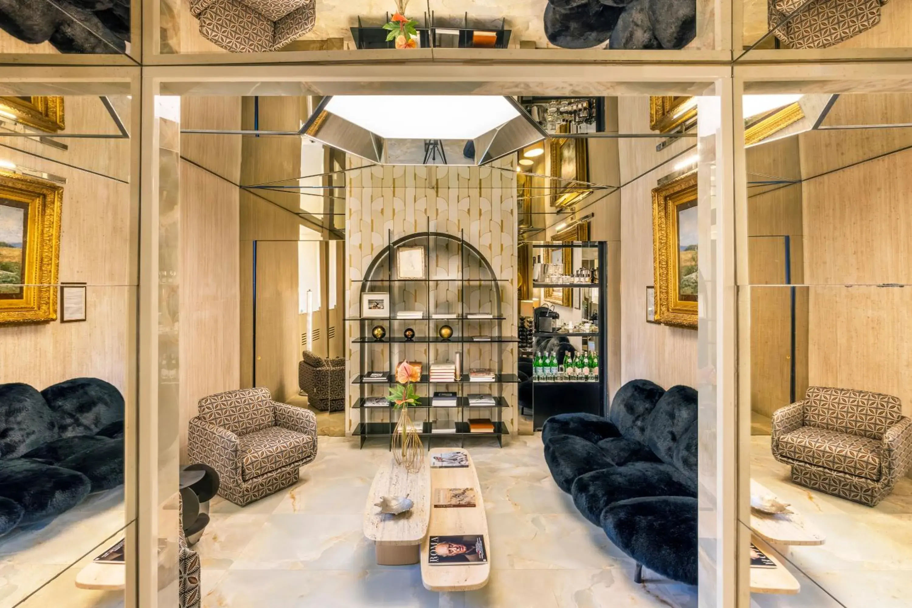 Lobby or reception in Hotel Palazzo Manfredi – Small Luxury Hotels of the World Lobby or reception in Hotel Palazzo Manfredi – Small Luxury Hotels of the World