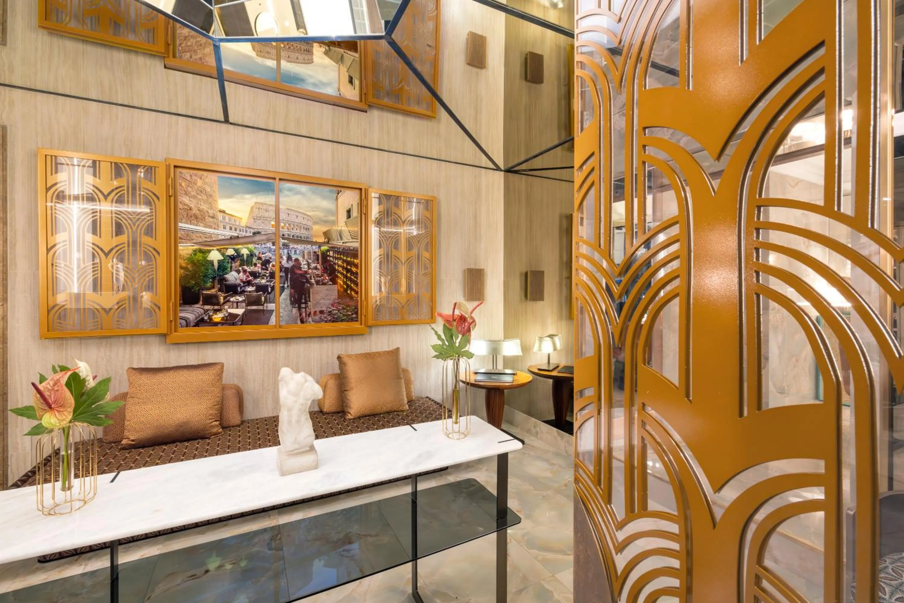 Lobby or reception in Hotel Palazzo Manfredi – Small Luxury Hotels of the World