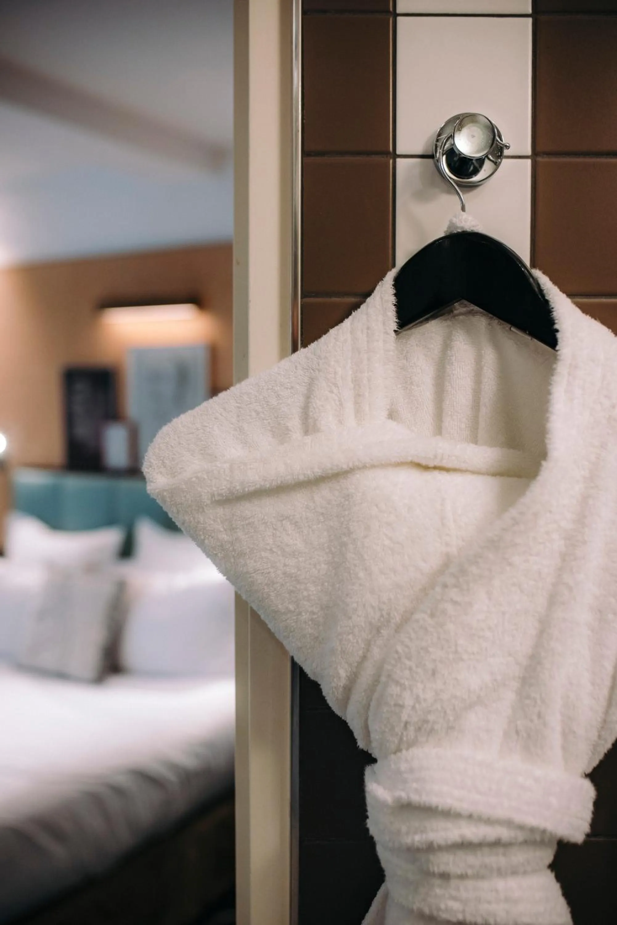 Bed in Hotel Eiffel Blomet