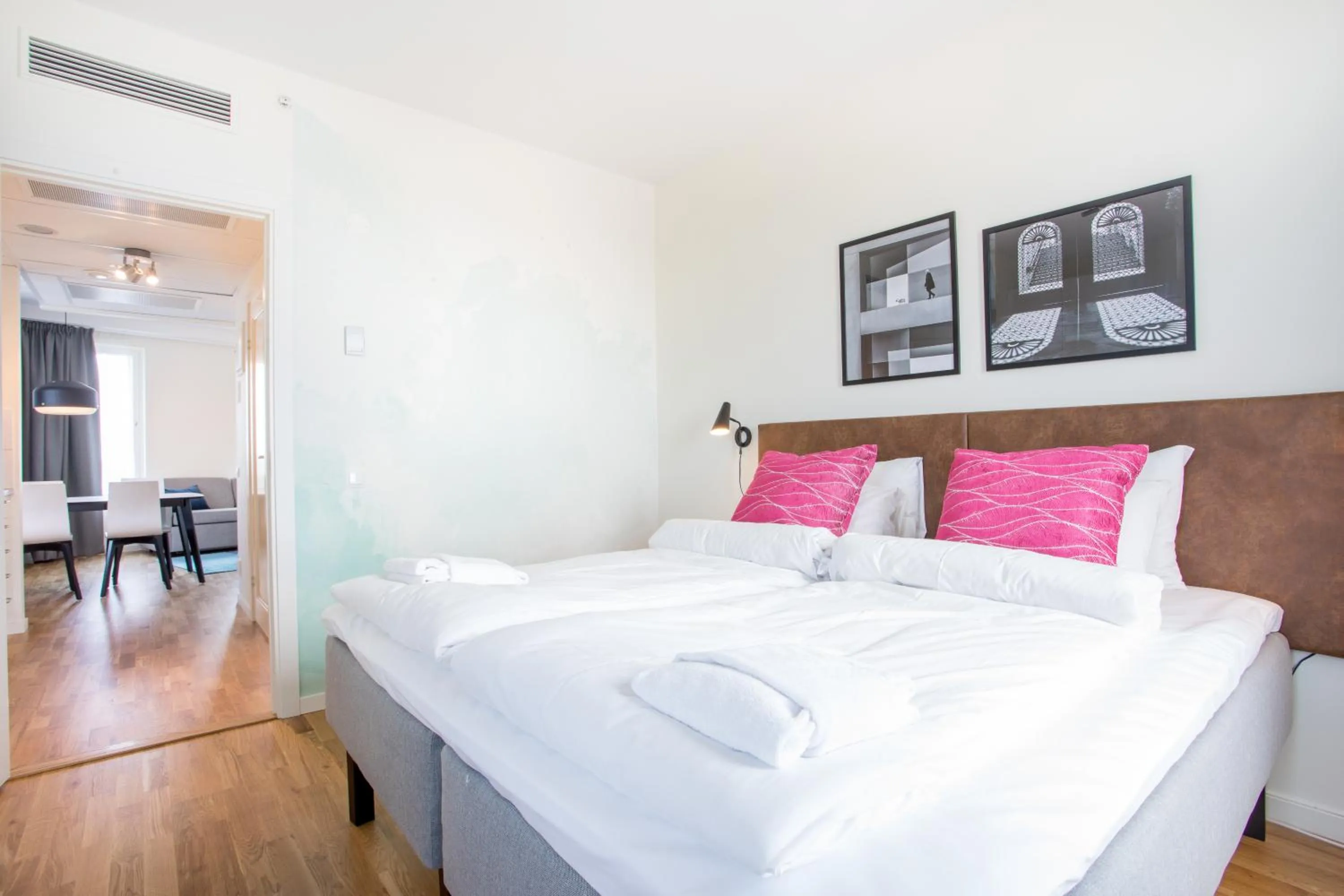 Bedroom, Bed in ApartDirect Älvsjö