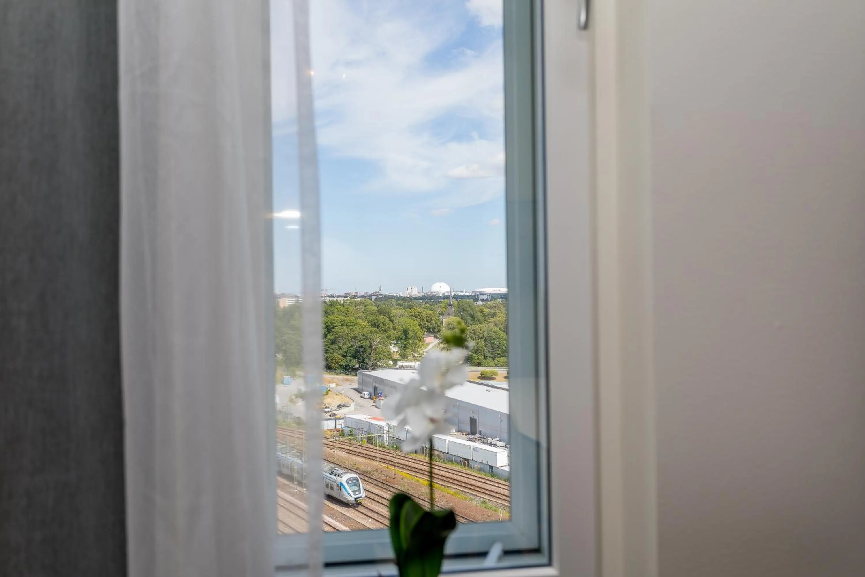 City view in ApartDirect Älvsjö