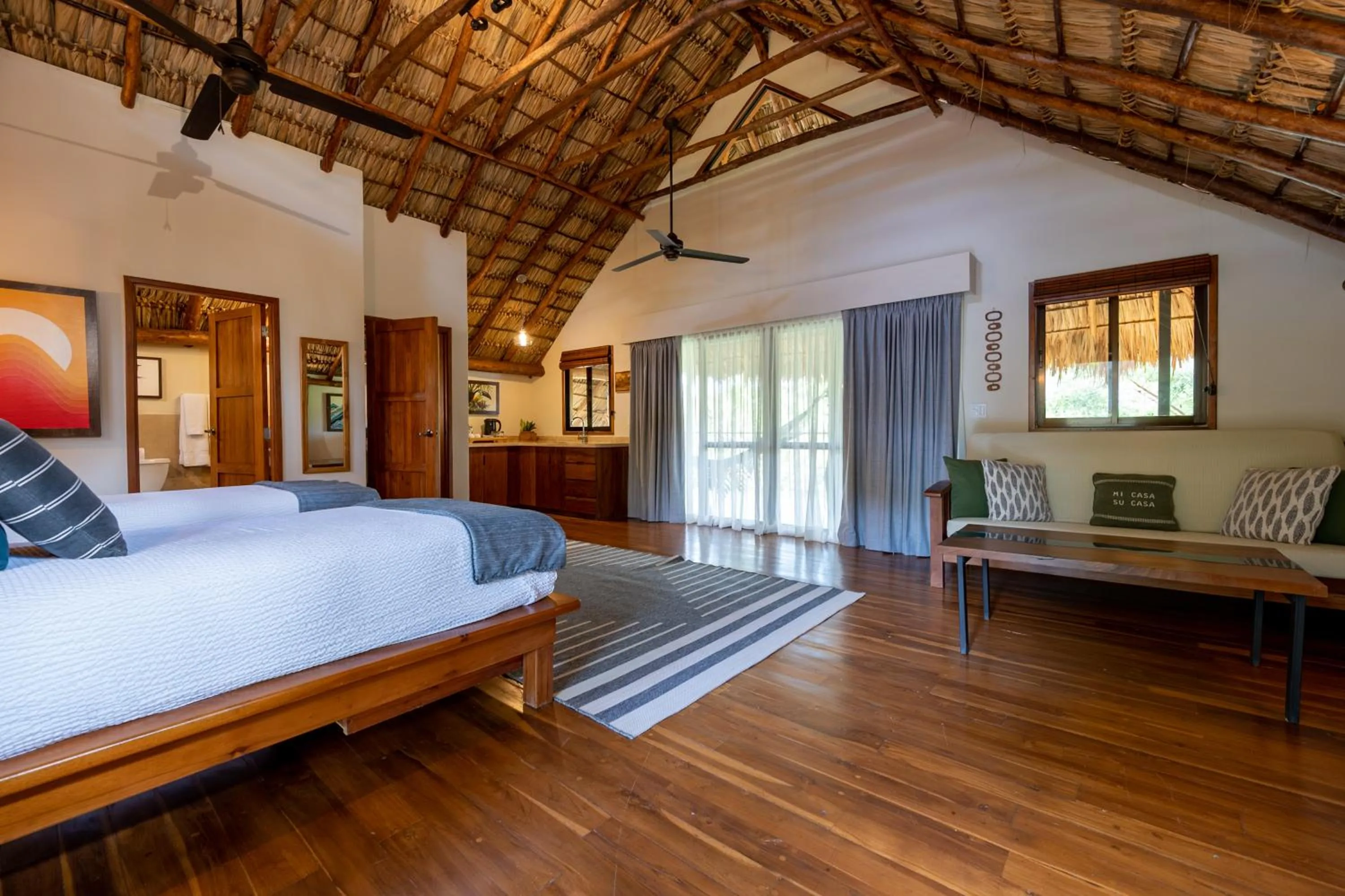 Bed in TreeCasa Hotel & Resort Nicaragua