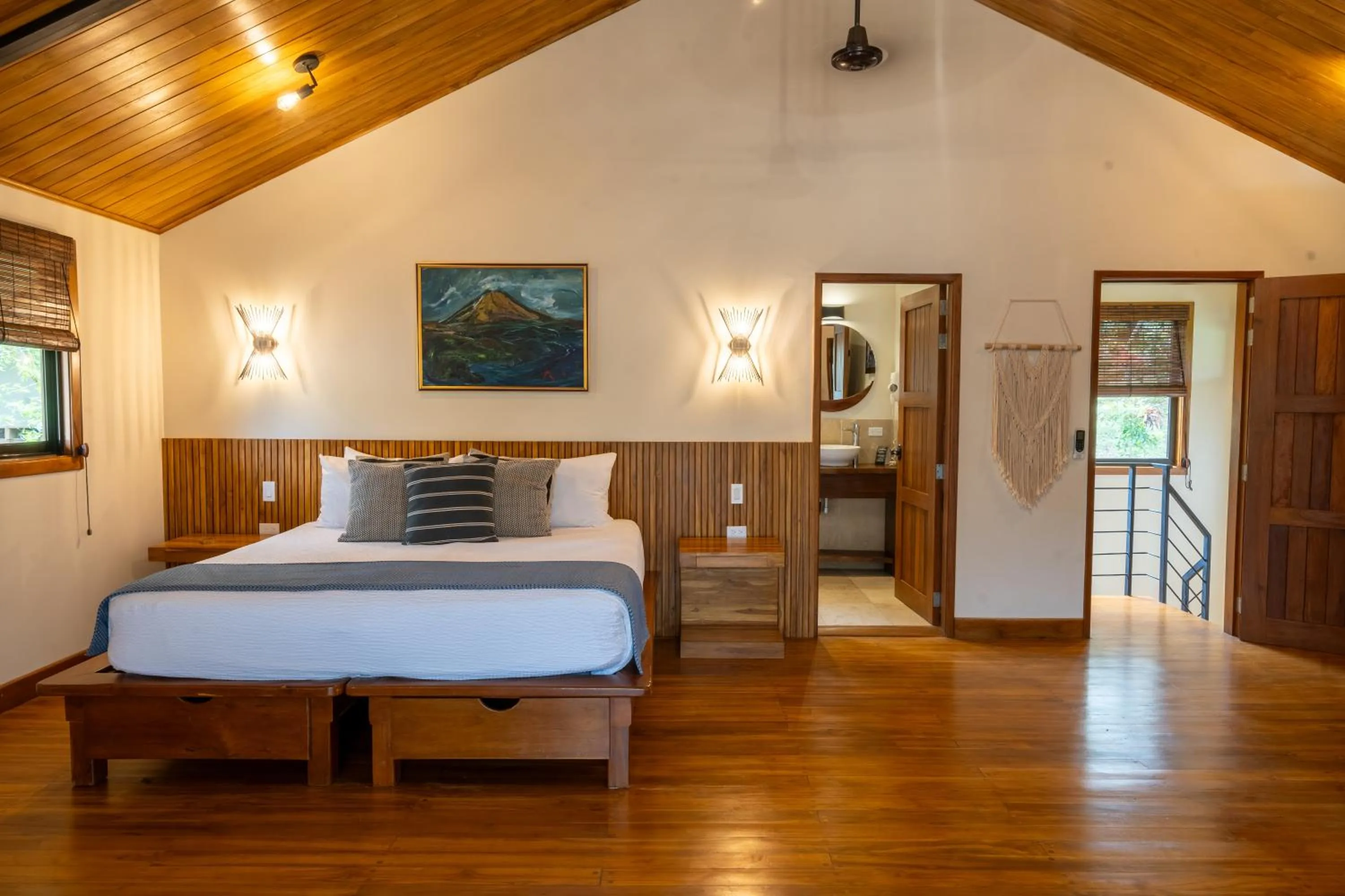 Bed in TreeCasa Hotel & Resort Nicaragua