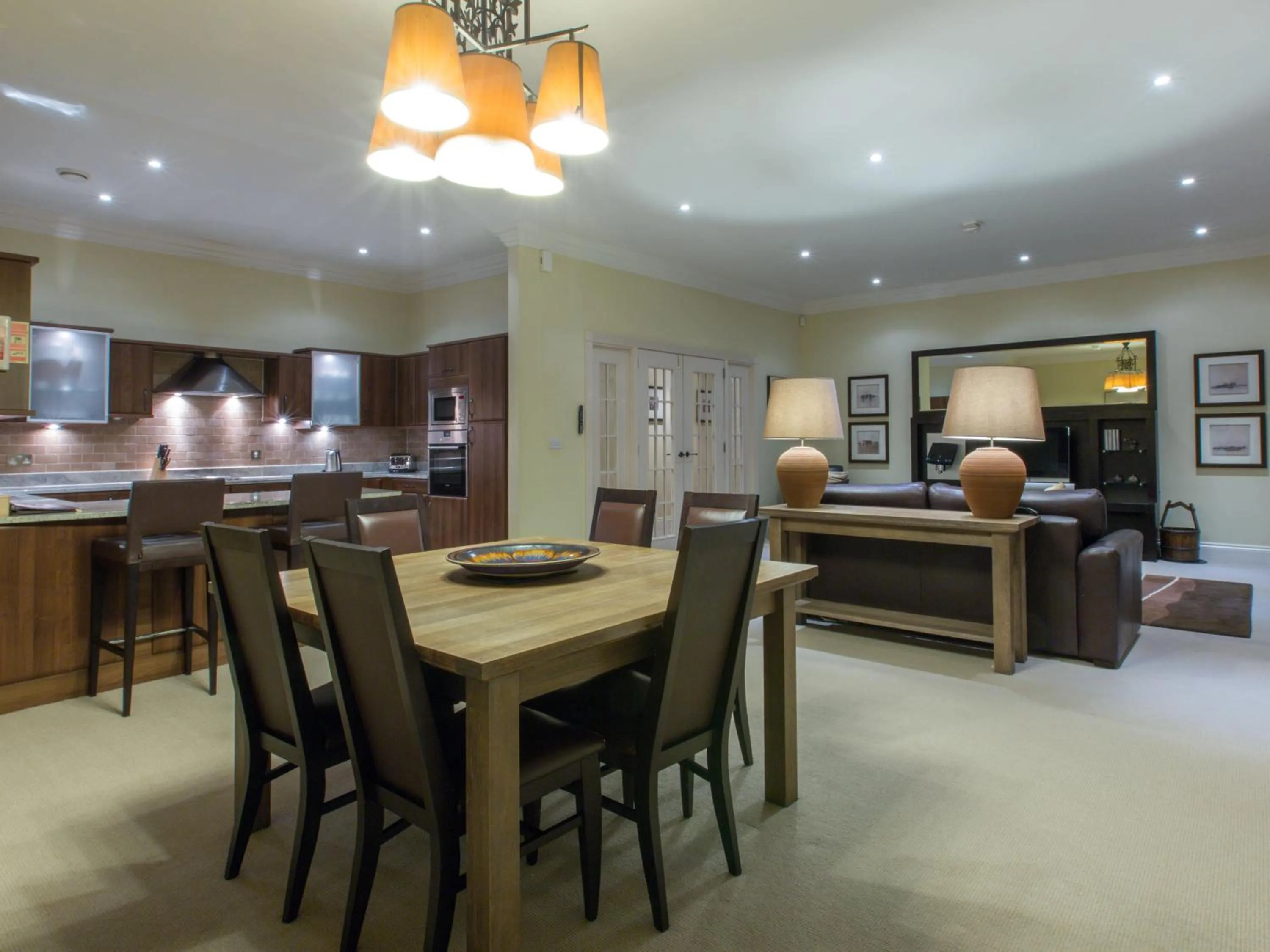 Dining area in Cameron House on Loch Lomond