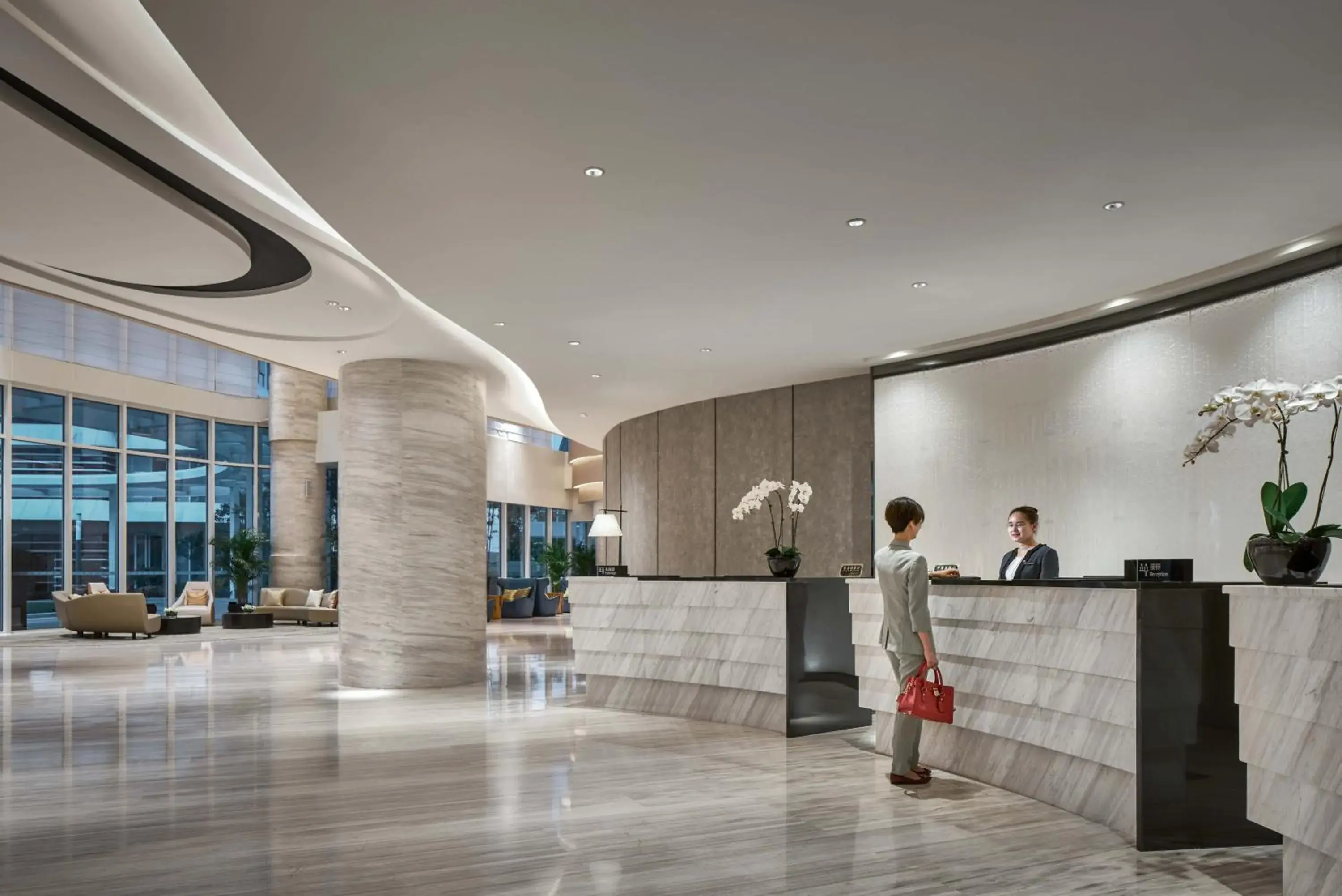 Lobby or reception in The QUBE Hotel Shanghai Hongqiao Lobby or reception in The QUBE Hotel Shanghai Hongqiao