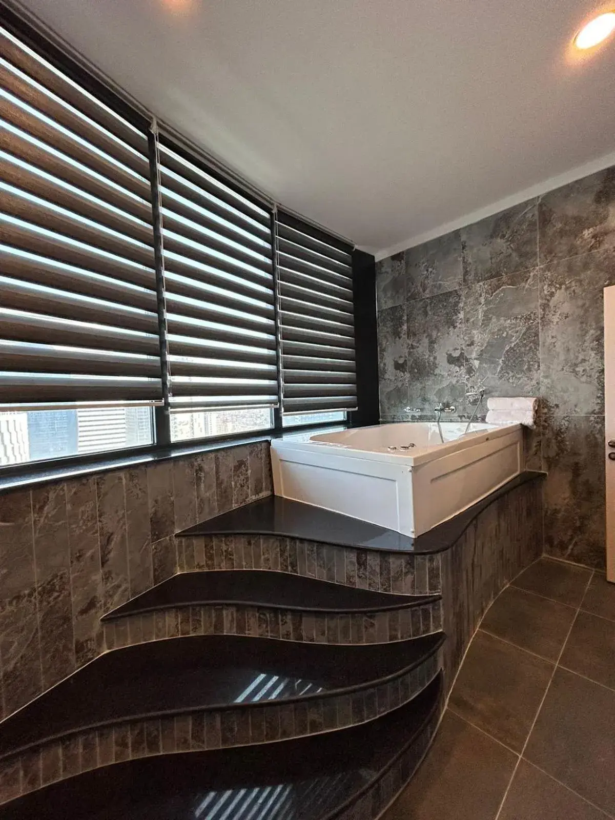 Bathroom, Bed in Sky Tower Hotel Bathroom, Bed in Sky Tower Hotel