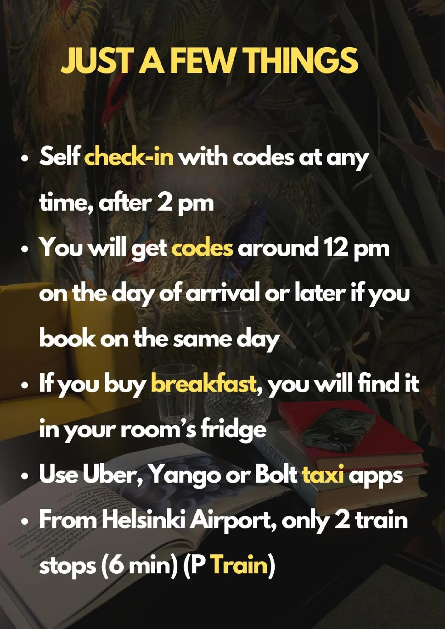 Text overlay in The Rooms Airport - 20Rooms