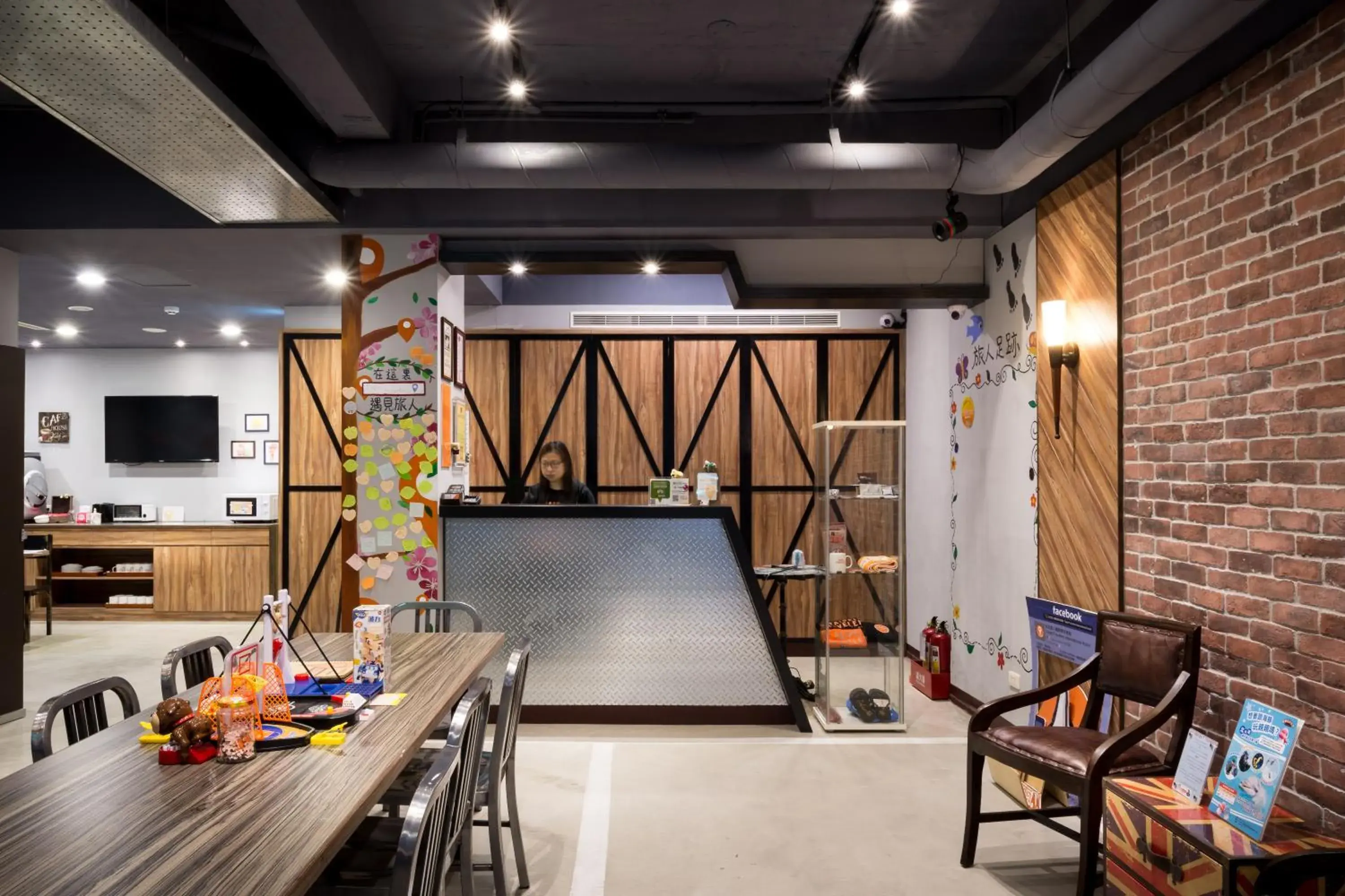 Lobby or reception in Taipei Travelers International Hostel