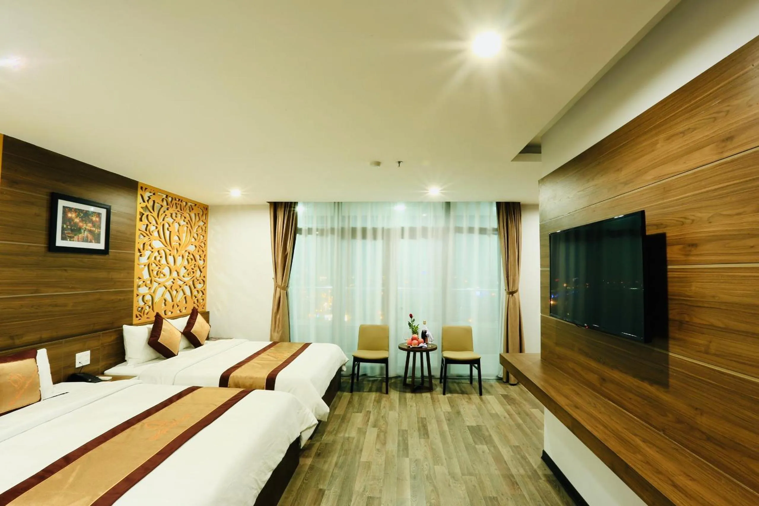 TV and multimedia, Bed in CKC Thien Duong Hotel