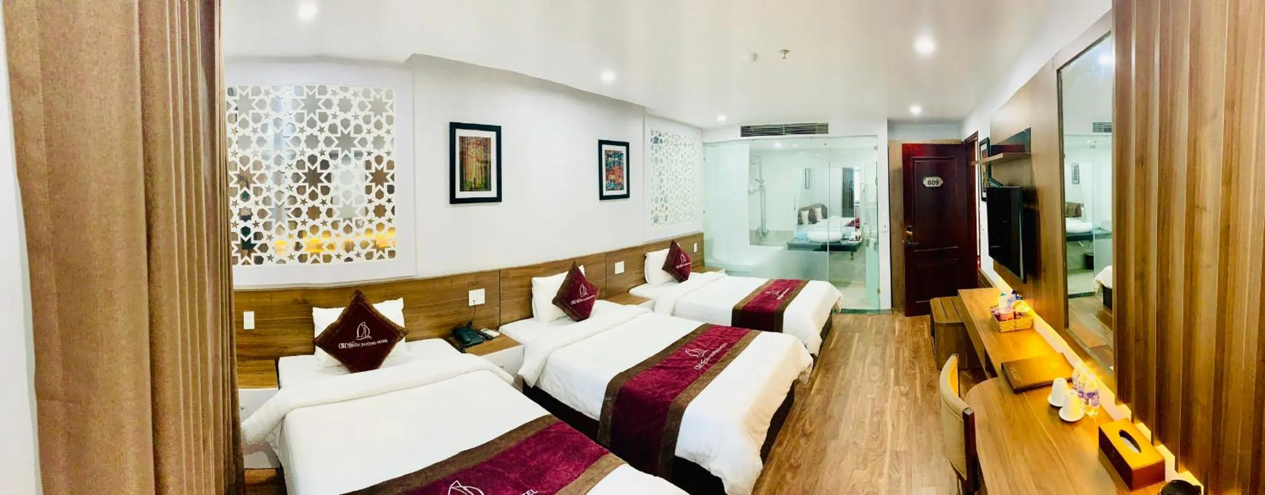 Photo of the whole room, Bed in CKC Thien Duong Hotel