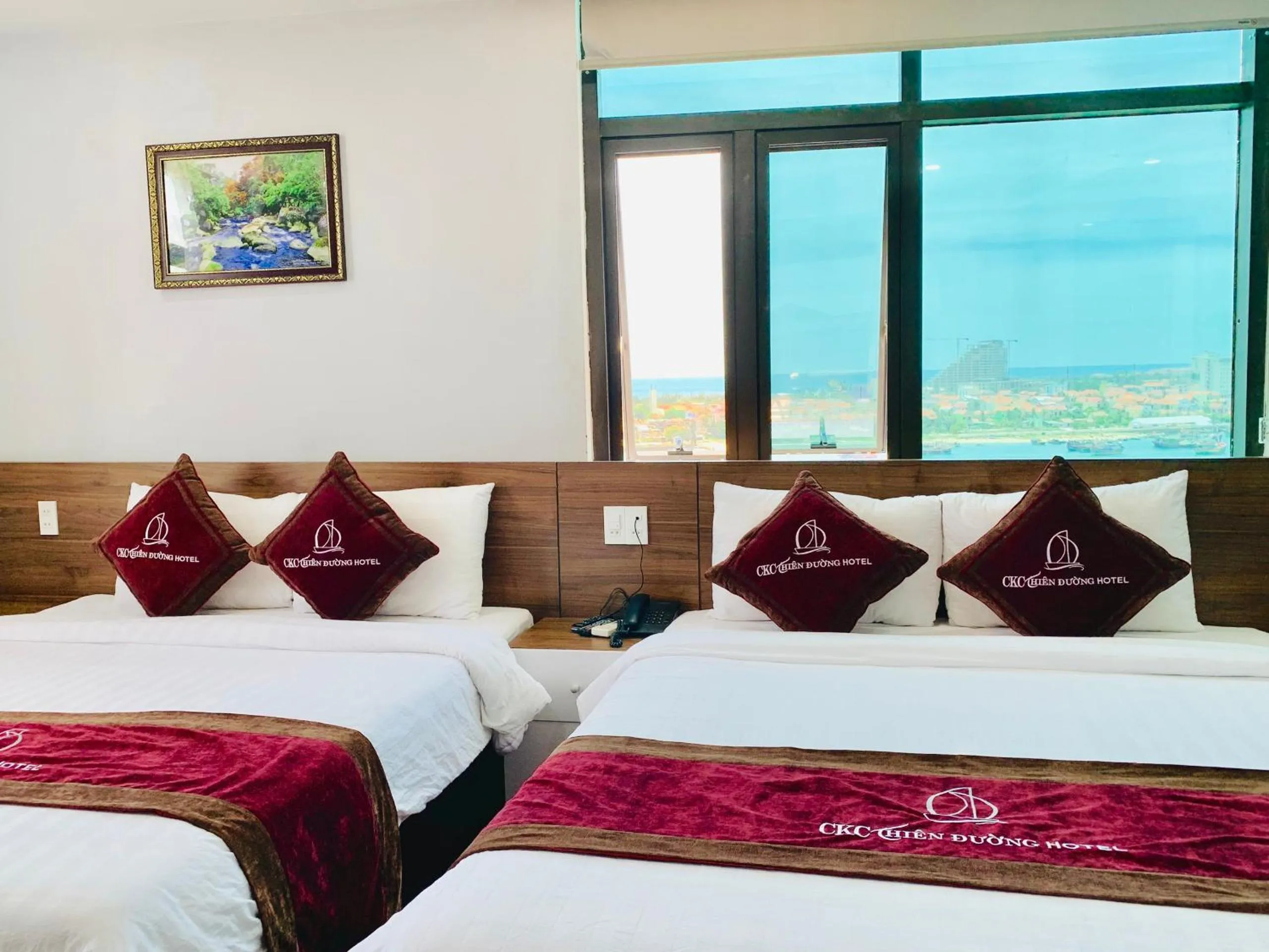 Bed in CKC Thien Duong Hotel