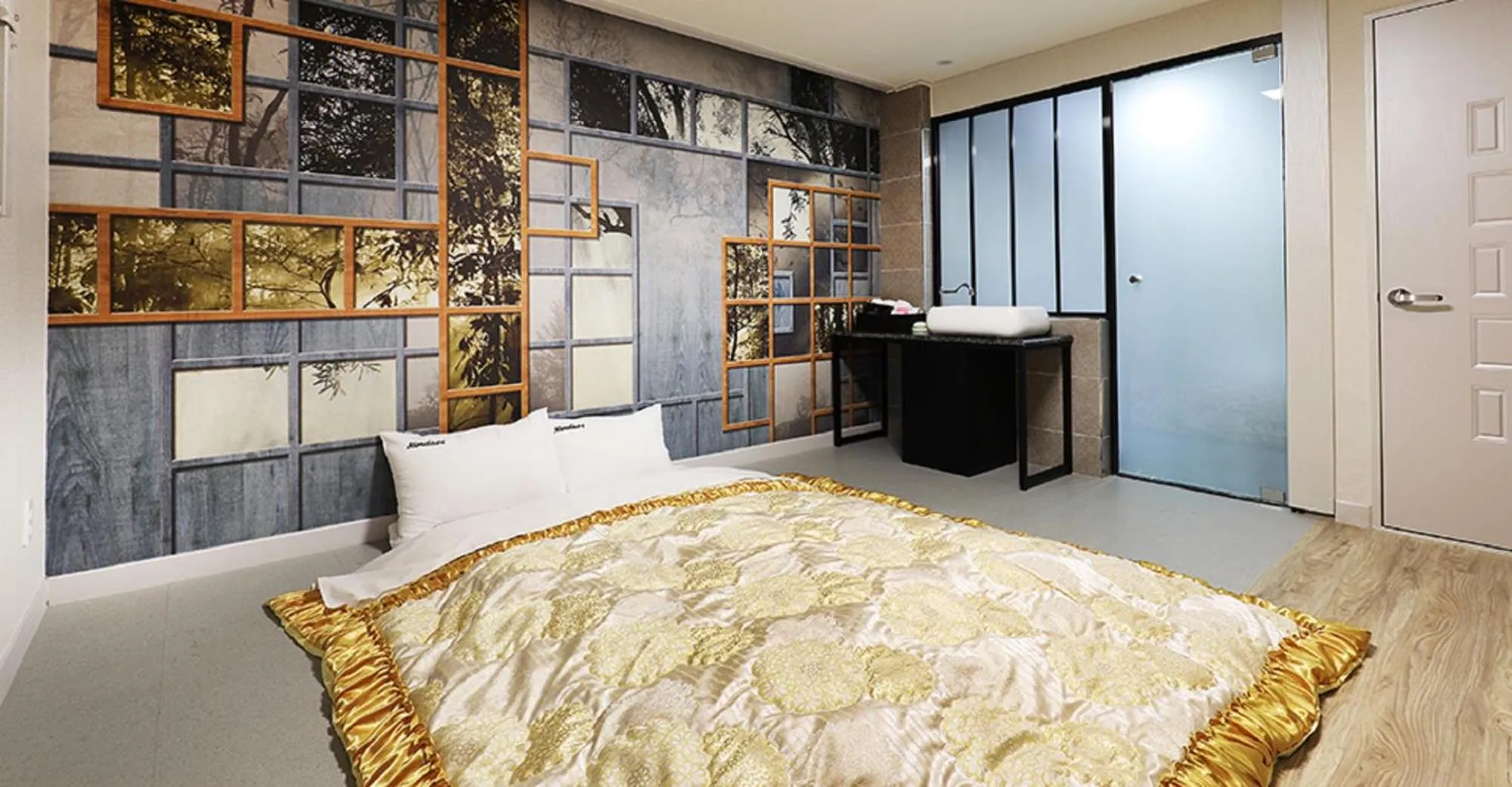 Bed in Hotel Mondavi