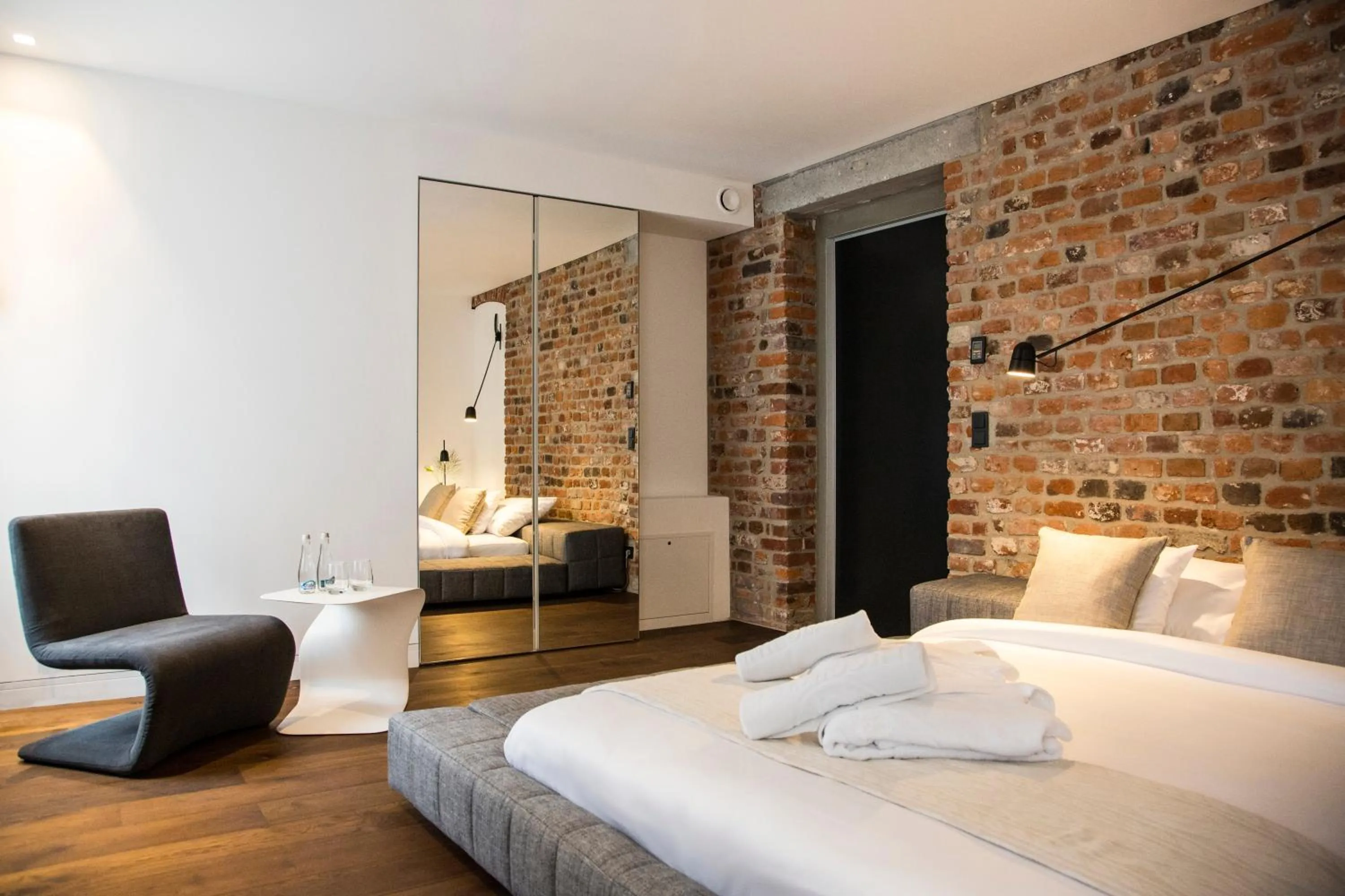 Bed in Hotel Nicolaus