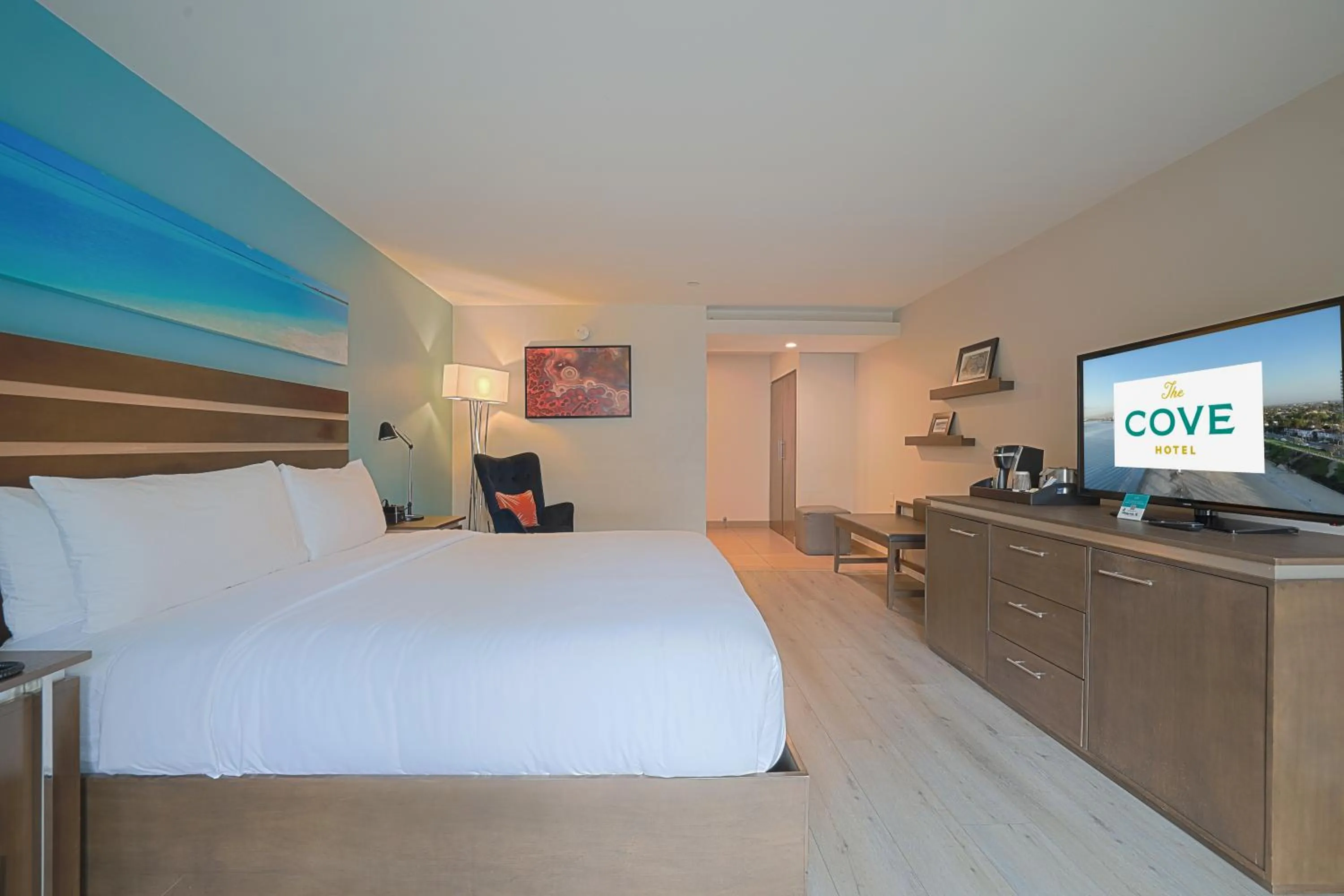 Bed in The Cove Hotel