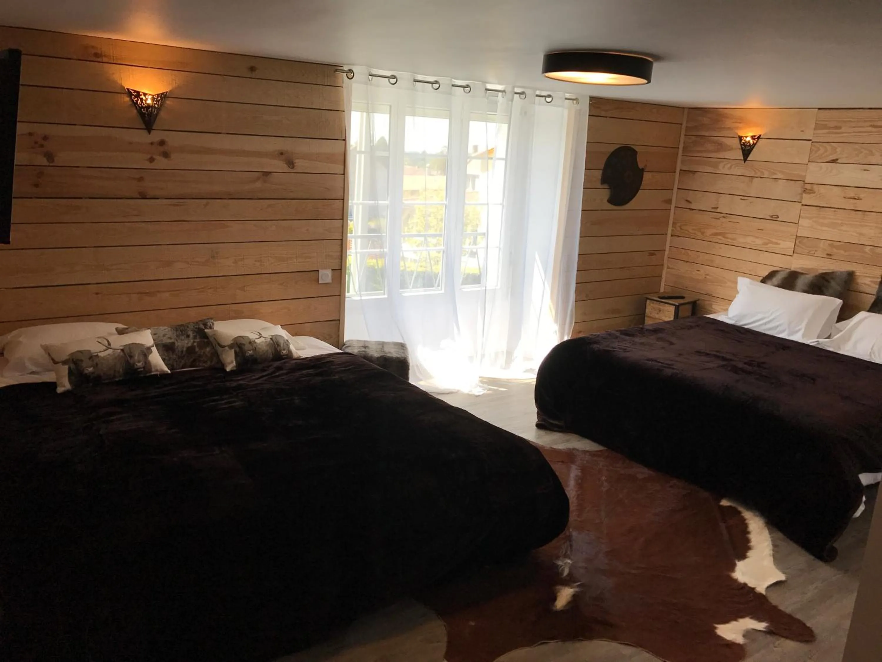 Decorative detail, Bed in L'hostellerie de Sèvremont