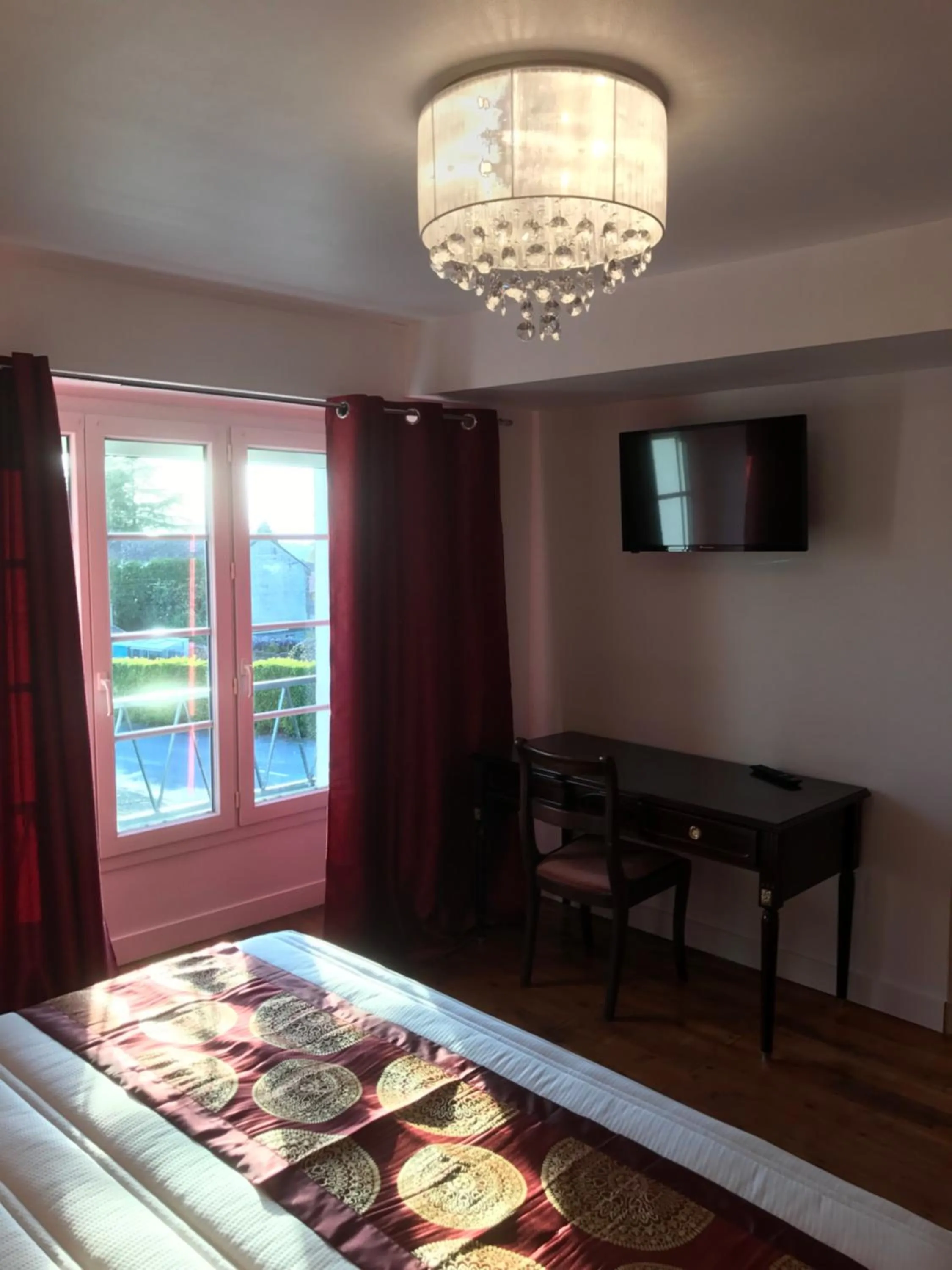 Decorative detail, Bed in L'hostellerie de Sèvremont