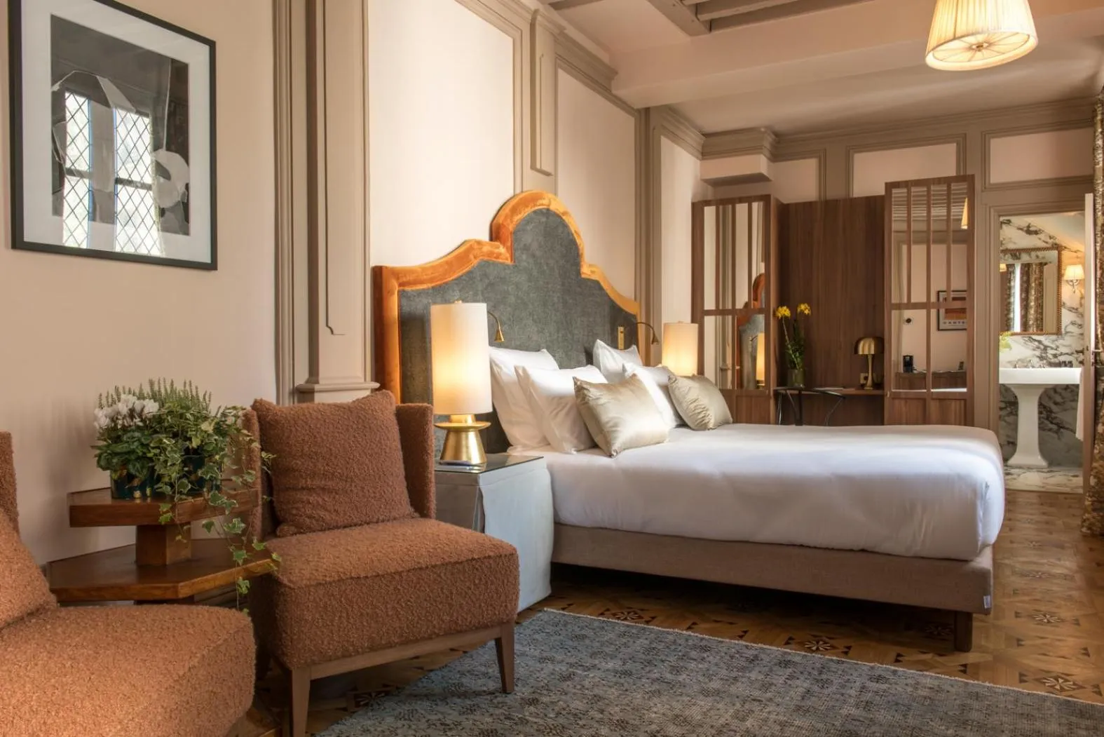 Photo of the whole room, Bed in Hôtel Fougère