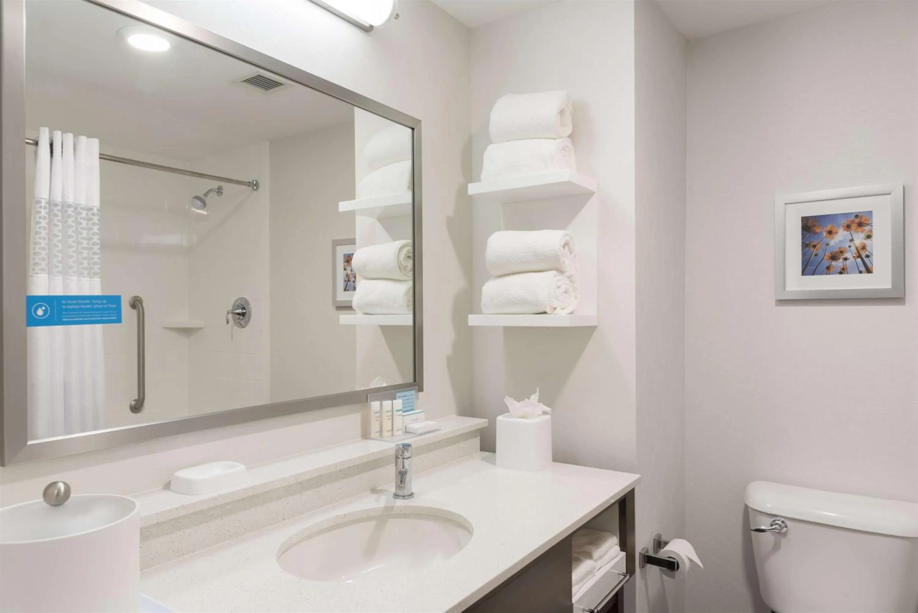 Bathroom in Hampton Inn Westfield Indianapolis