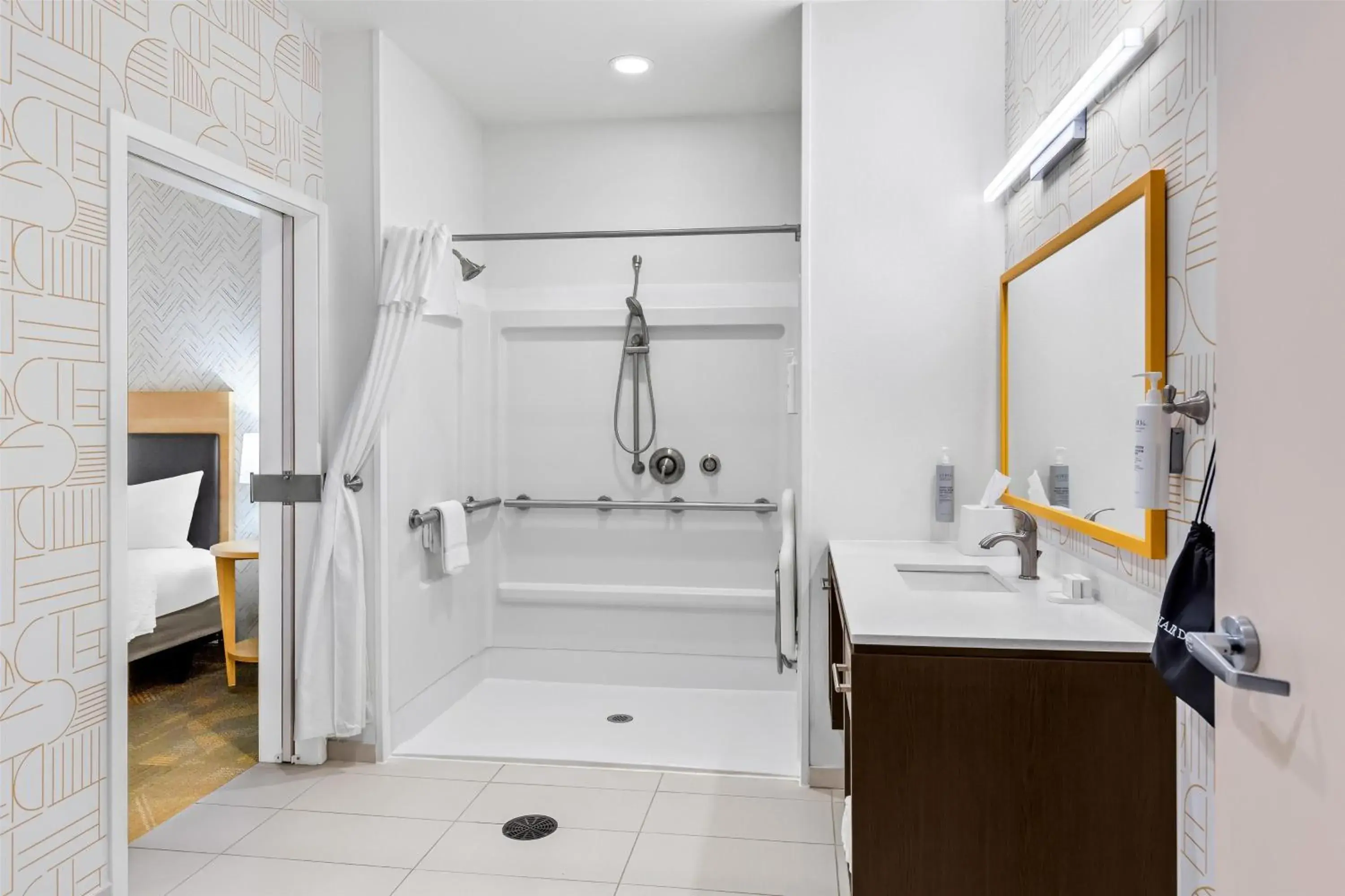 Bathroom in Home2 Suites By Hilton Youngstown Bathroom in Home2 Suites By Hilton Youngstown