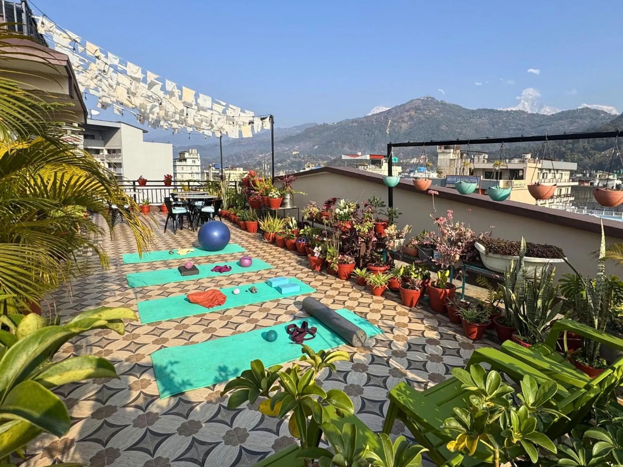 Patio in Hotel Karuna