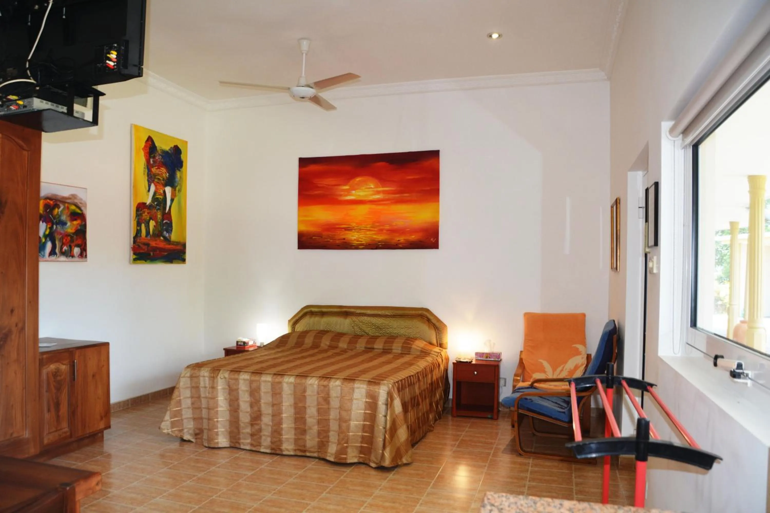 Bed in The Hilltop Boosa