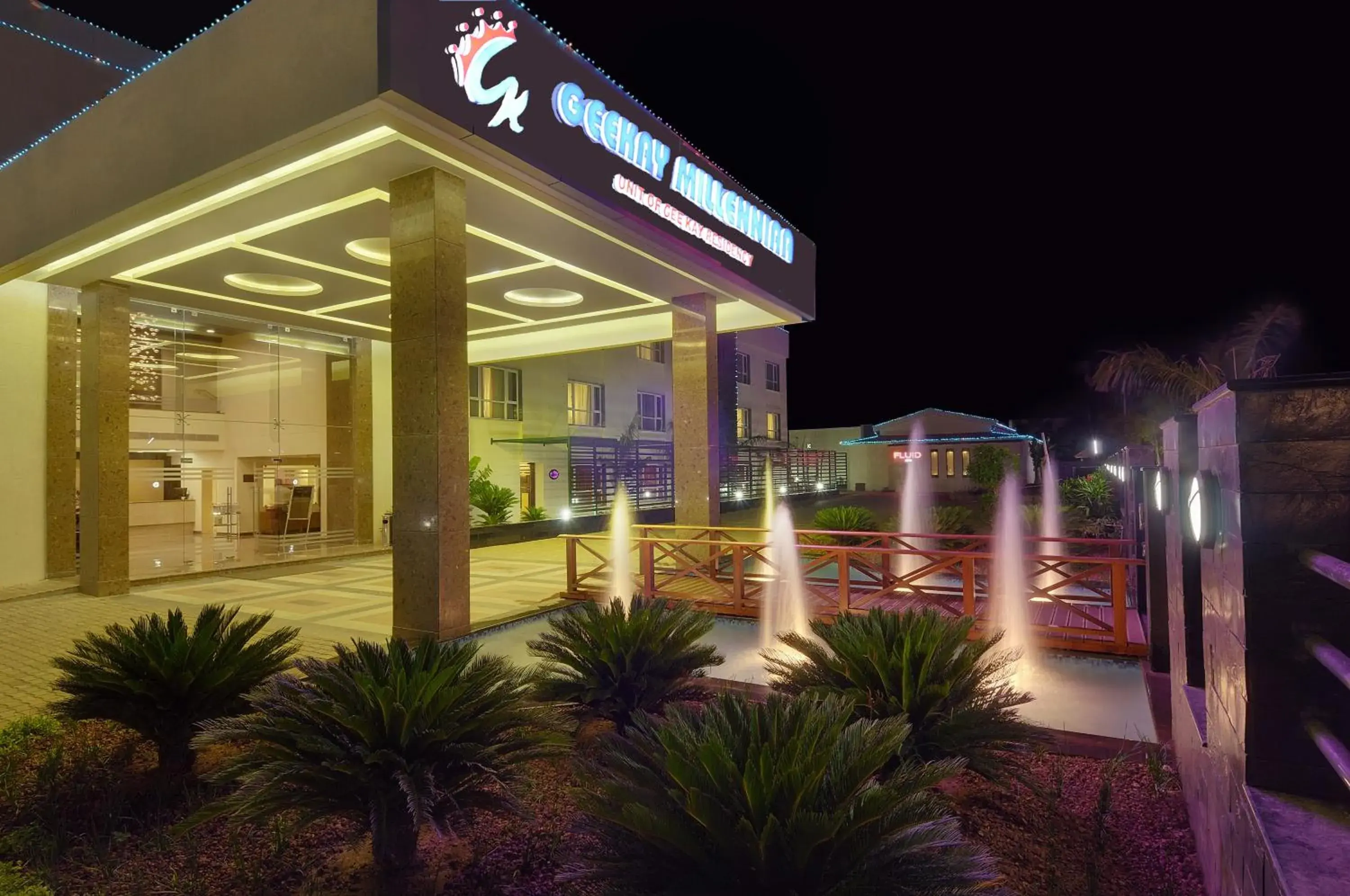 Facade/entrance in GeeKay Millenniaa Facade/entrance in GeeKay Millenniaa