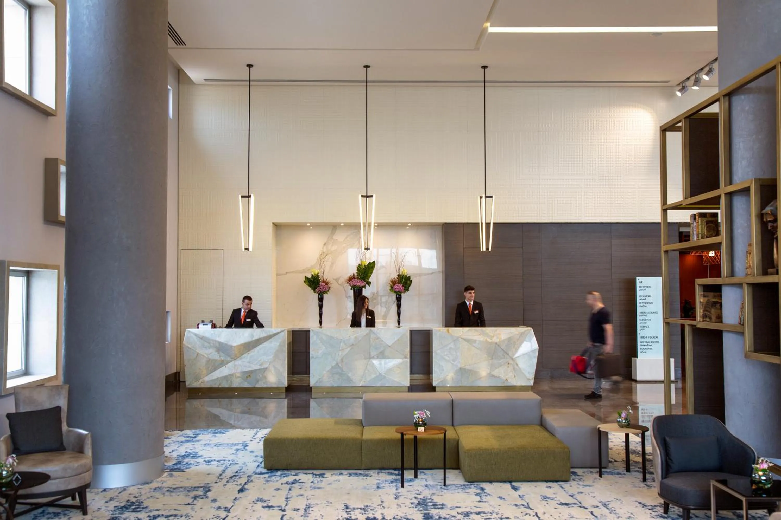 Lobby or reception in Erbil Arjaan by Rotana