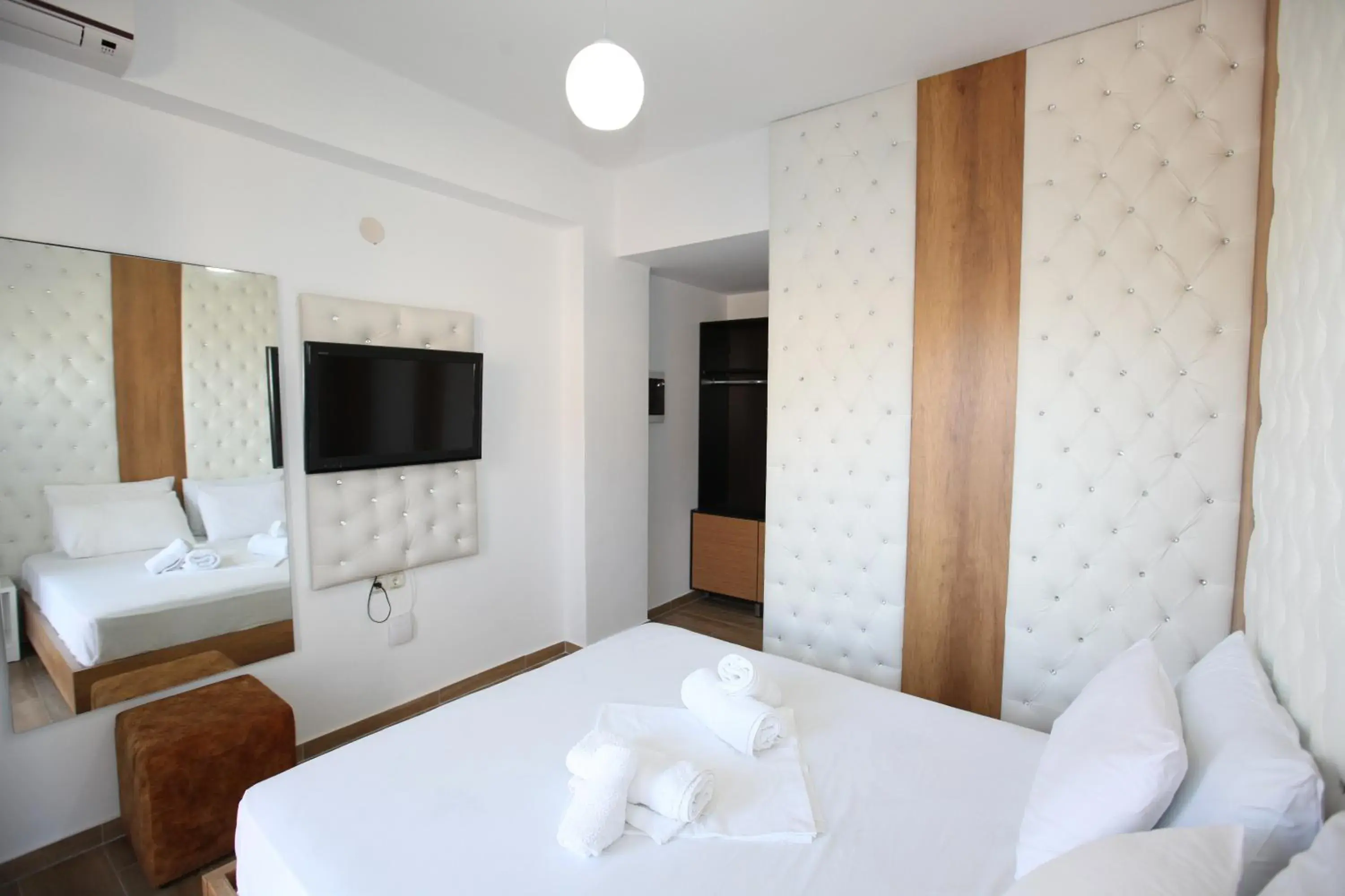 Bedroom, Bed in Ksamil Central Park Hotel Bedroom, Bed in Ksamil Central Park Hotel