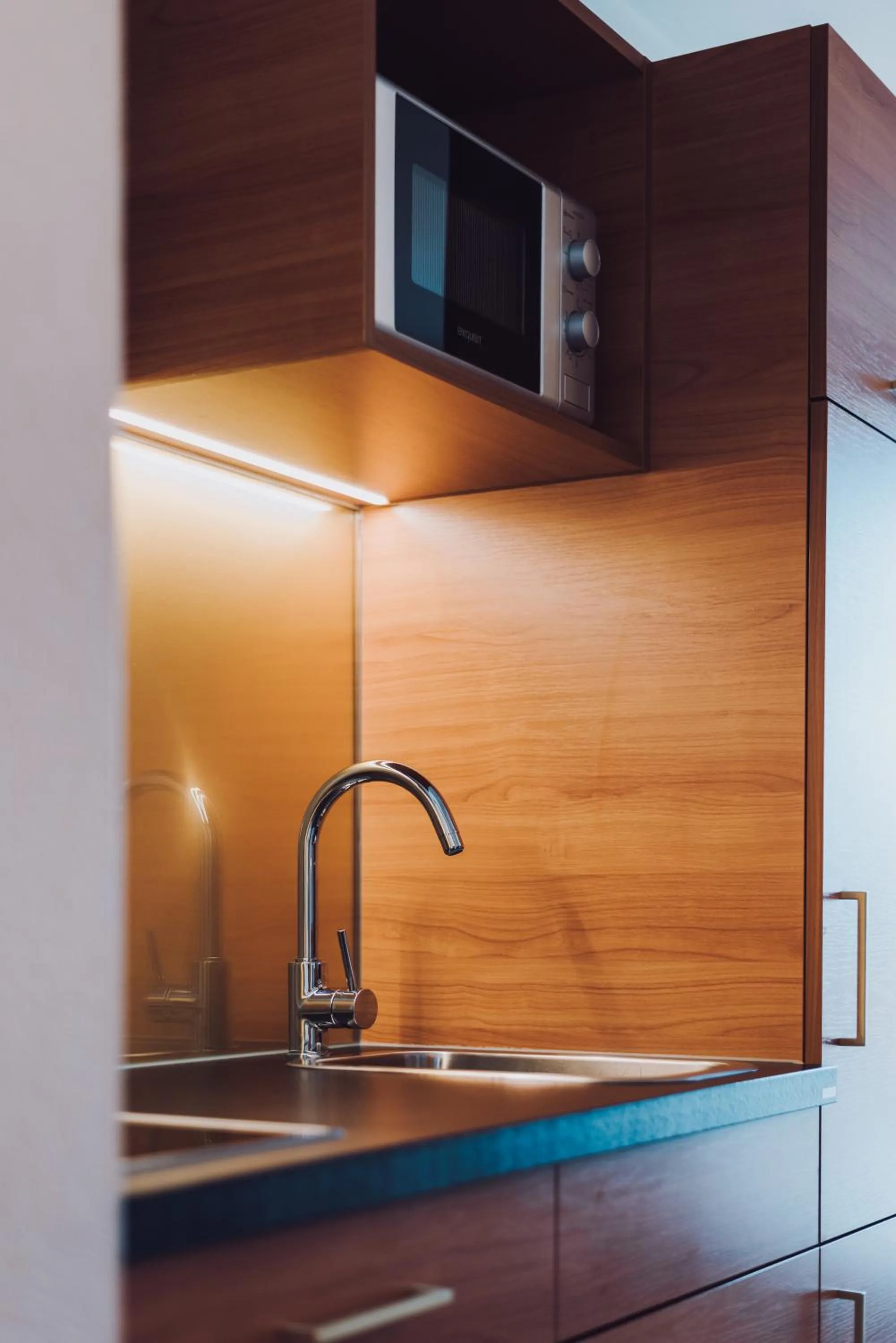 Kitchen or kitchenette in Ambienthotel Tassilo