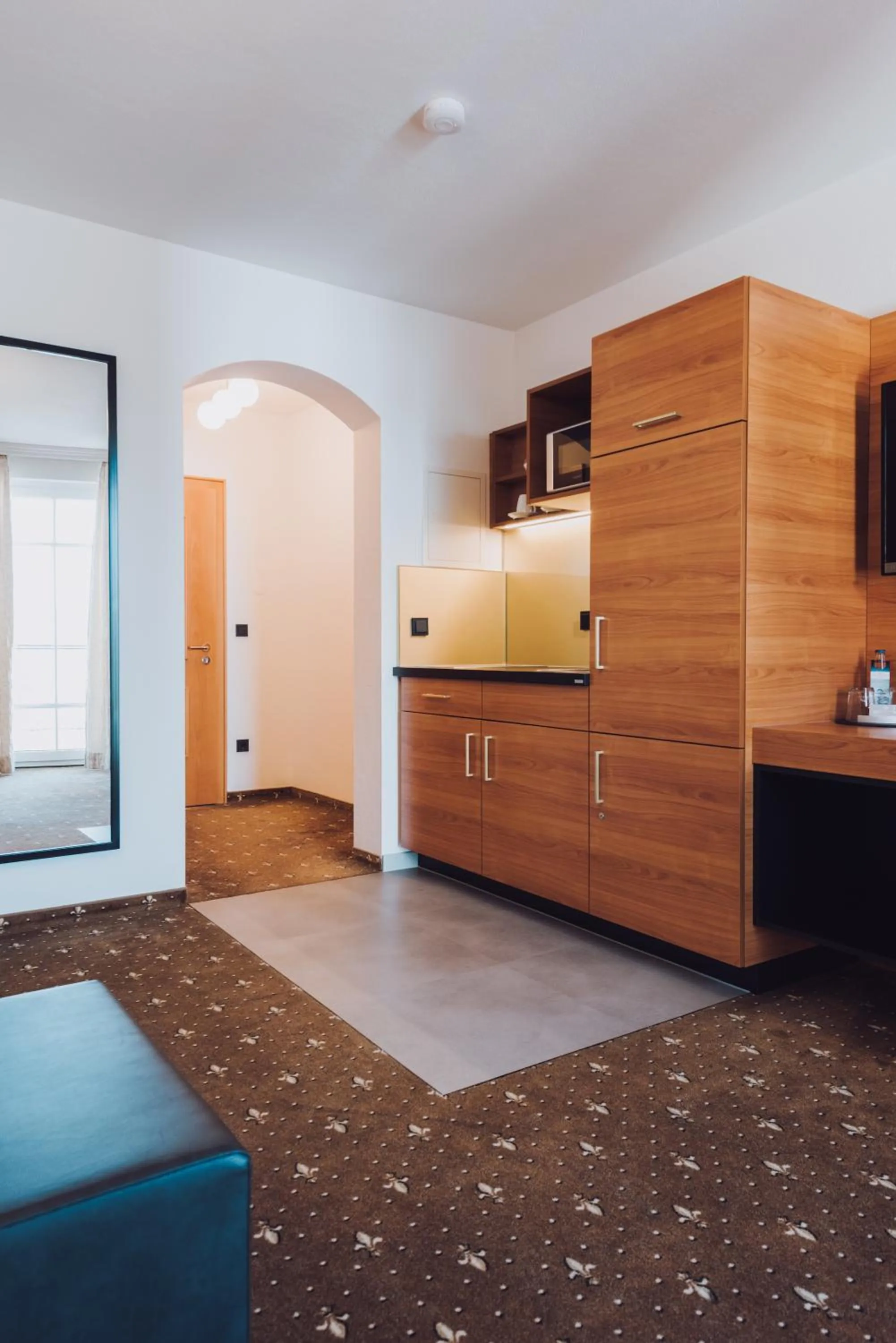 Kitchen or kitchenette in Ambienthotel Tassilo