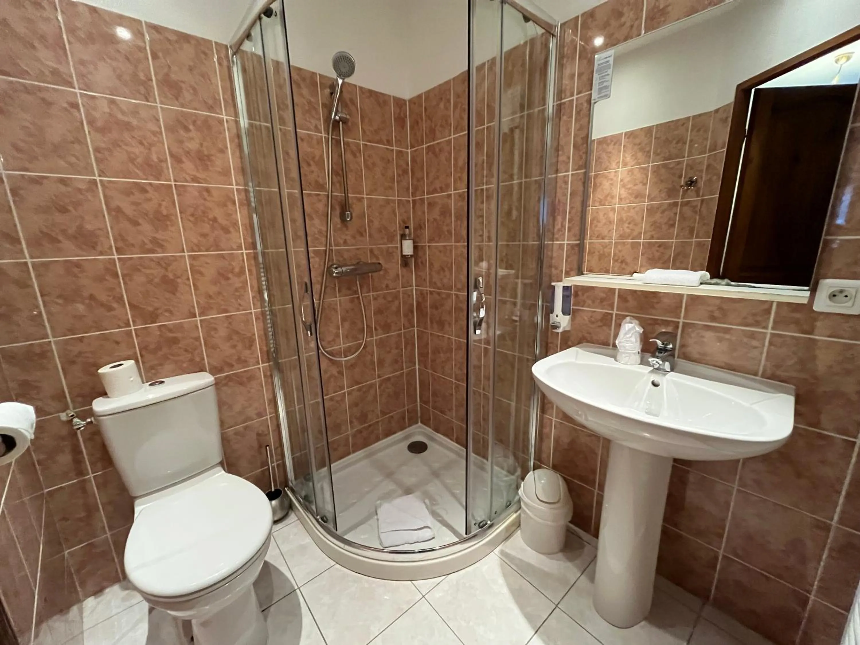 Shower in Hôtel & Appartements Le Florence