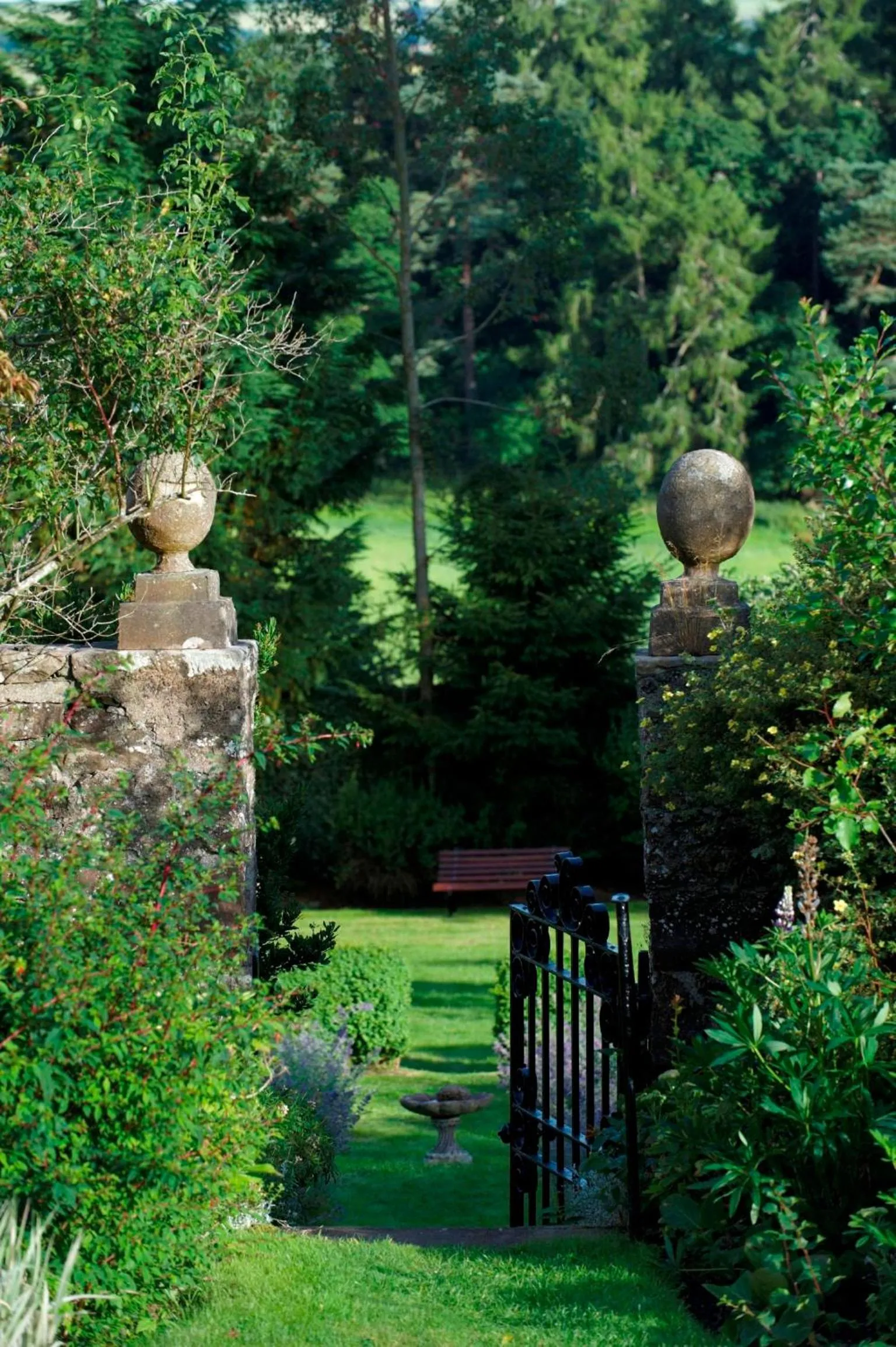 Garden in Loch Ness Country House Hotel