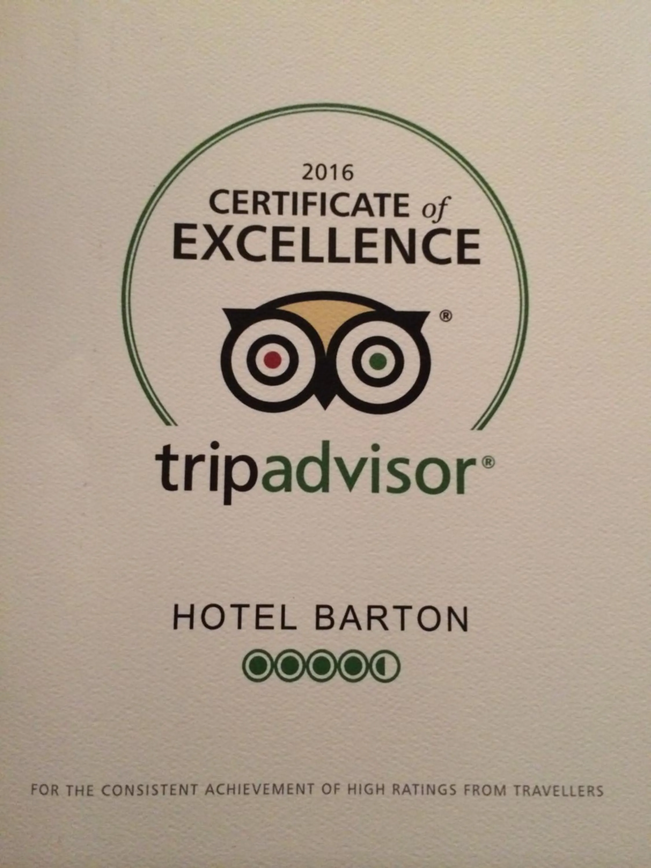 Certificate/Award in Coastal Waters (Hotel Barton)