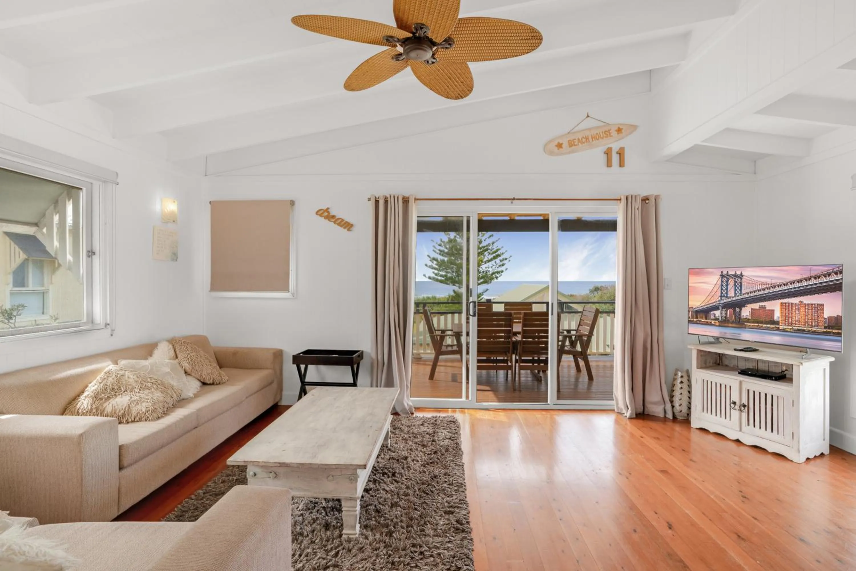 Living room in K'gari Beach Houses