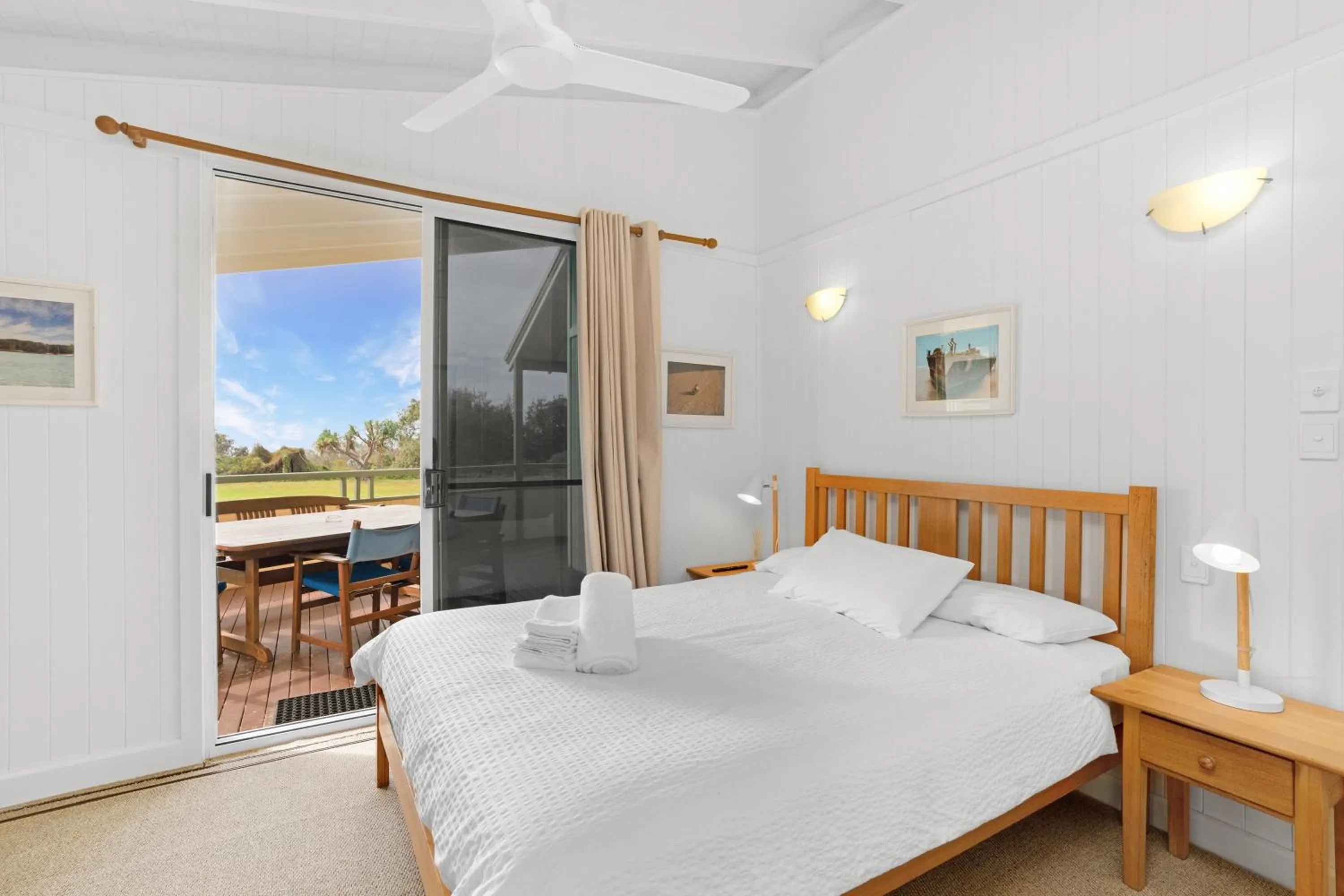 Bed in K'gari Beach Houses