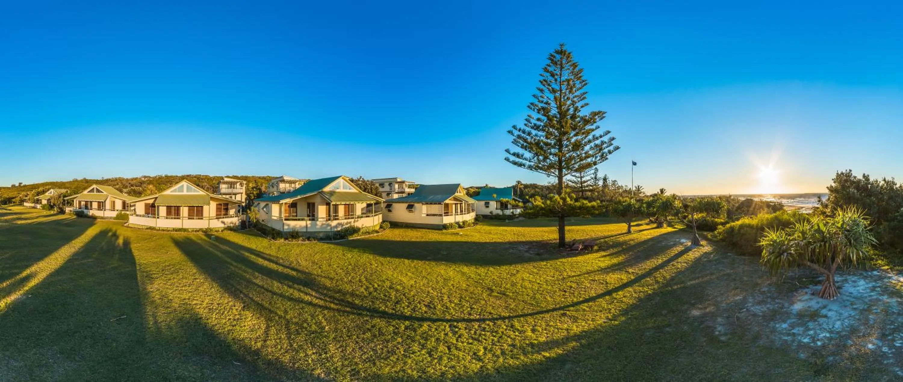 Bird's eye view in K'gari Beach Houses
