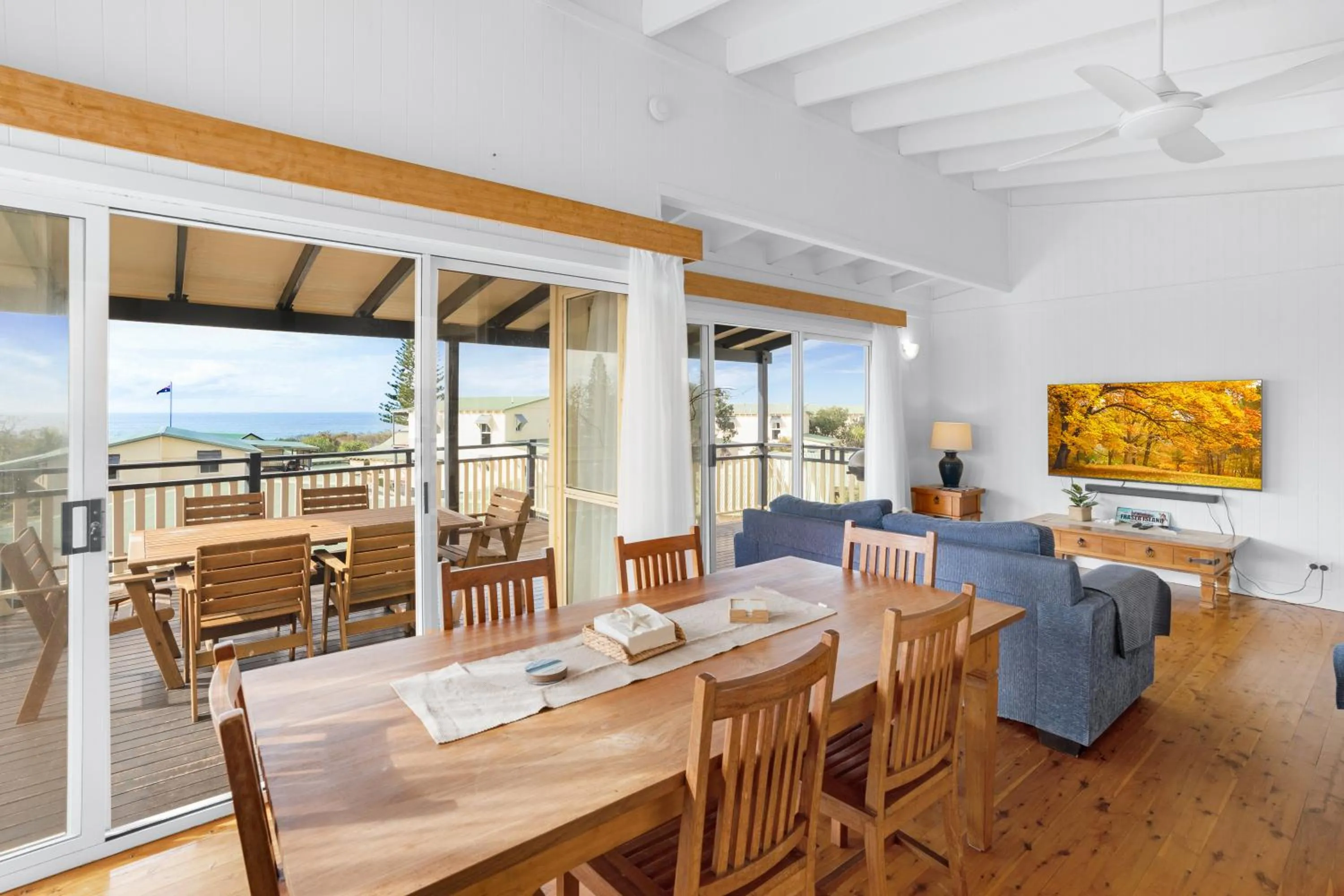 Dining area in K'gari Beach Houses
