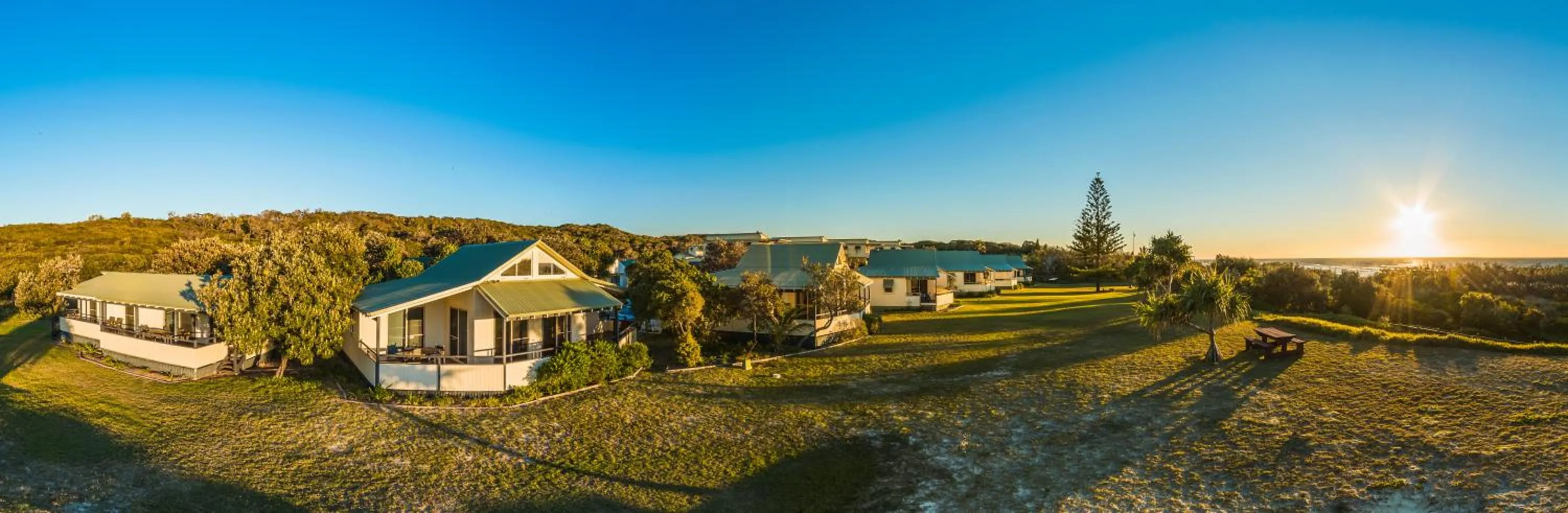 Bird's eye view in K'gari Beach Houses