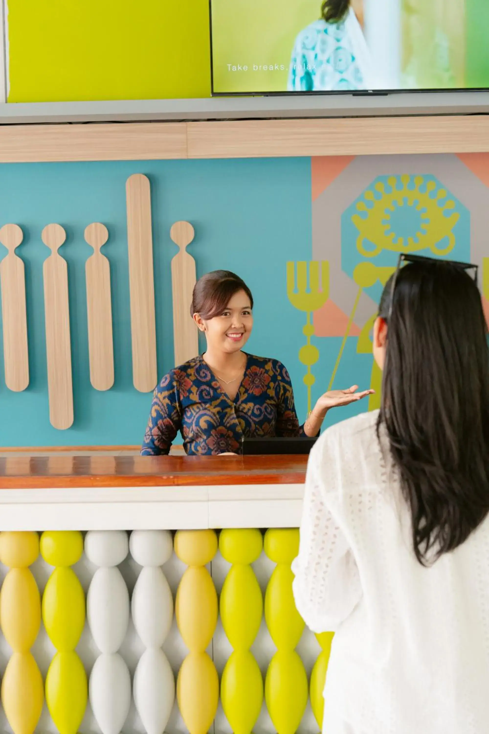 Lobby or reception in Tijili Hotel Benoa Lobby or reception in Tijili Hotel Benoa