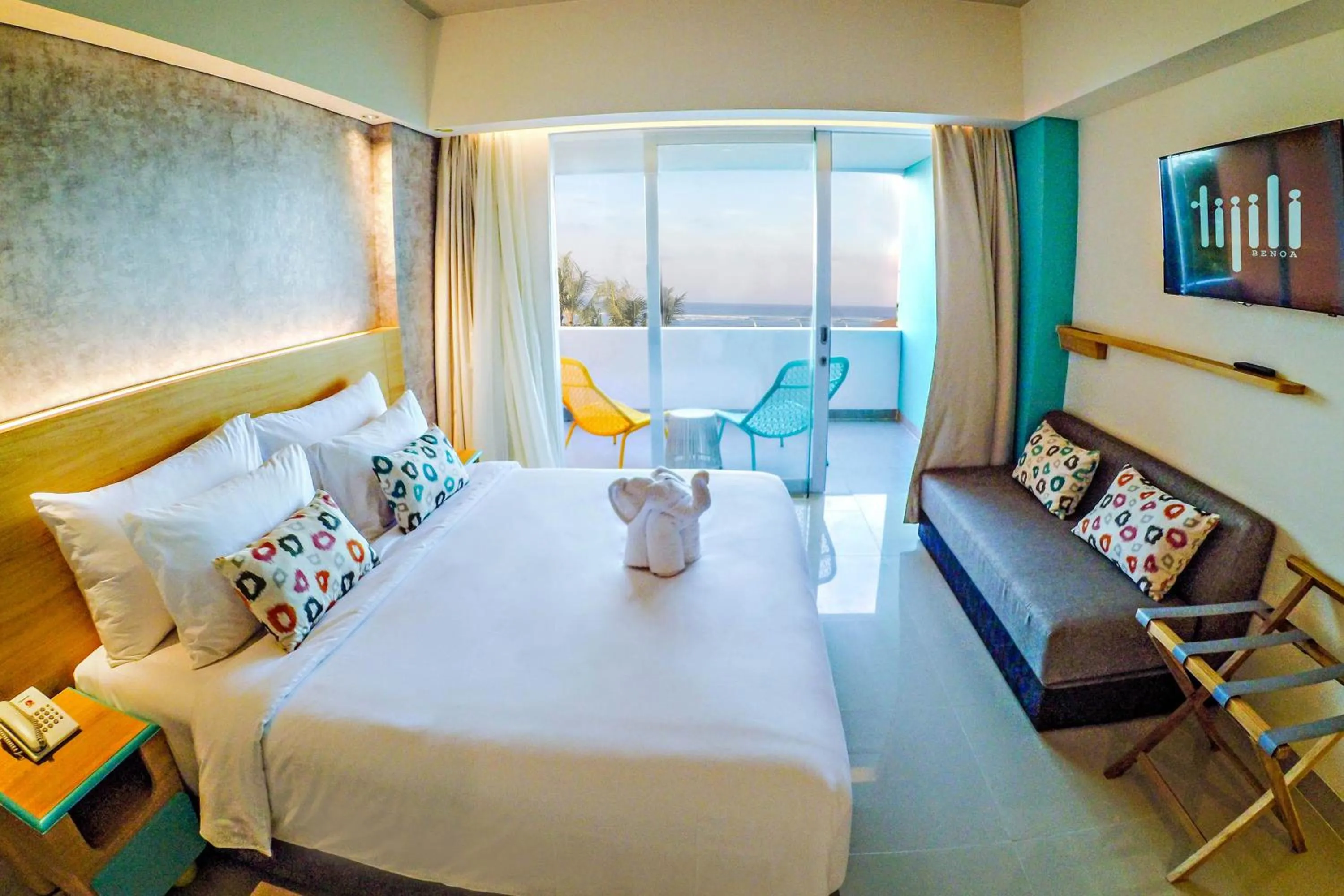 Bed in Tijili Hotel Benoa