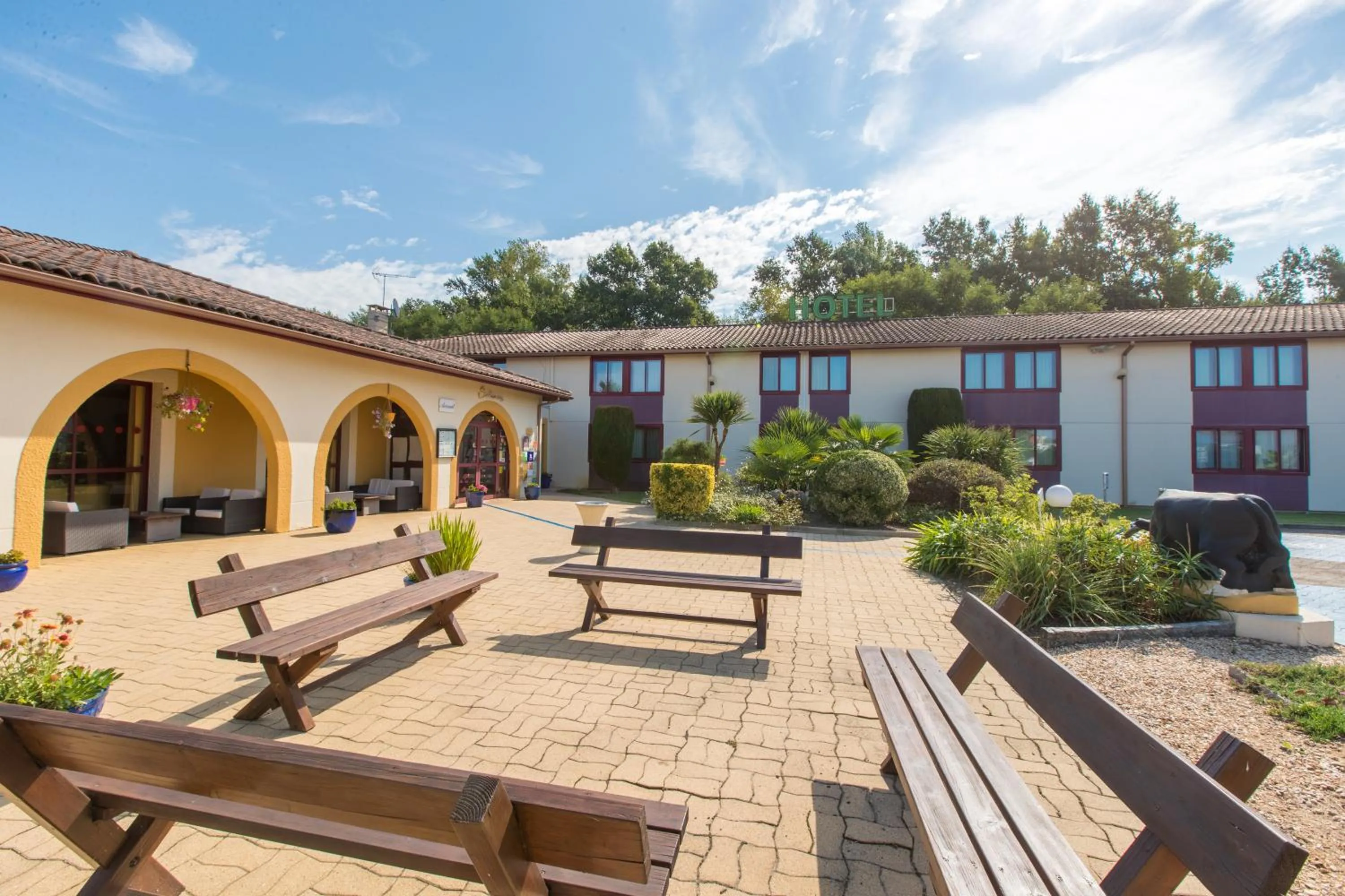 Property building in Logis Hôtel Restaurant Solenca