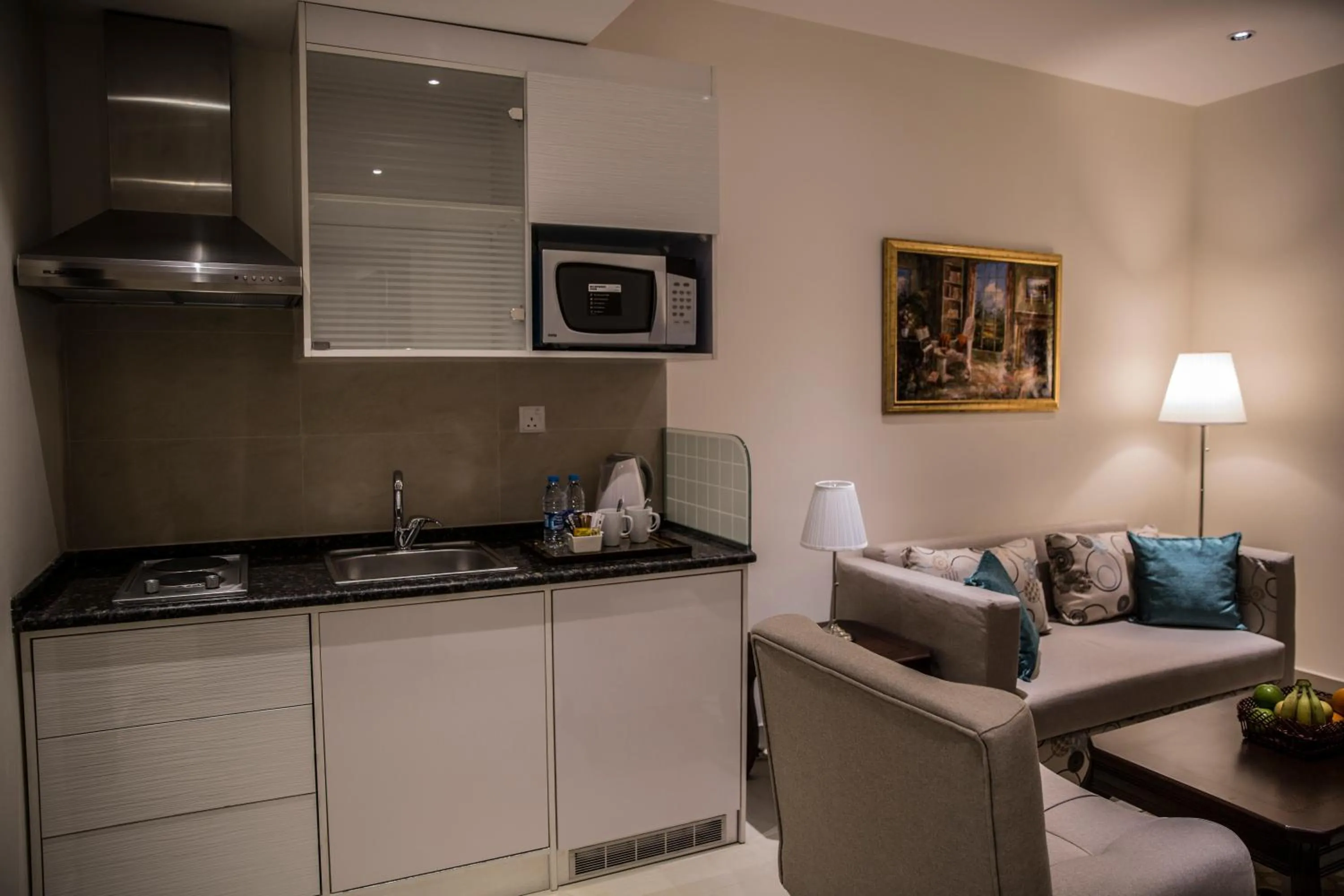 Kitchen or kitchenette in Naylover Hotel Suites